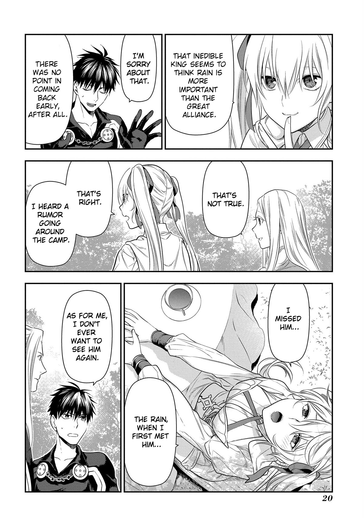 Rain (SUMIKAWA Megumi) Chapter 100 page 20 - Chapter 100: Things that Fly in from the Heavens (Part I)