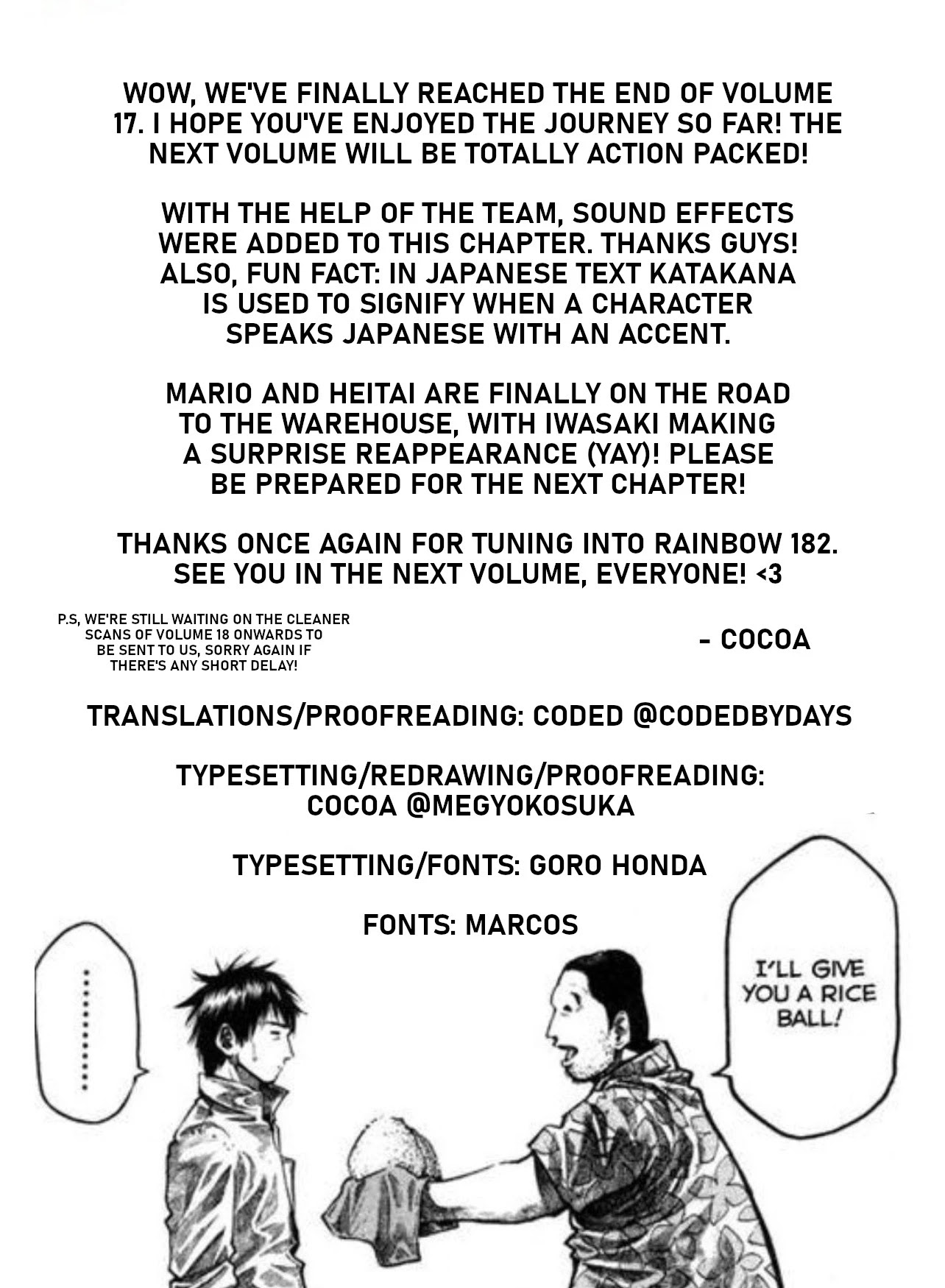 Rainbow Chapter 182 page 19 - Chapter 182: Bringing back the balls to rock