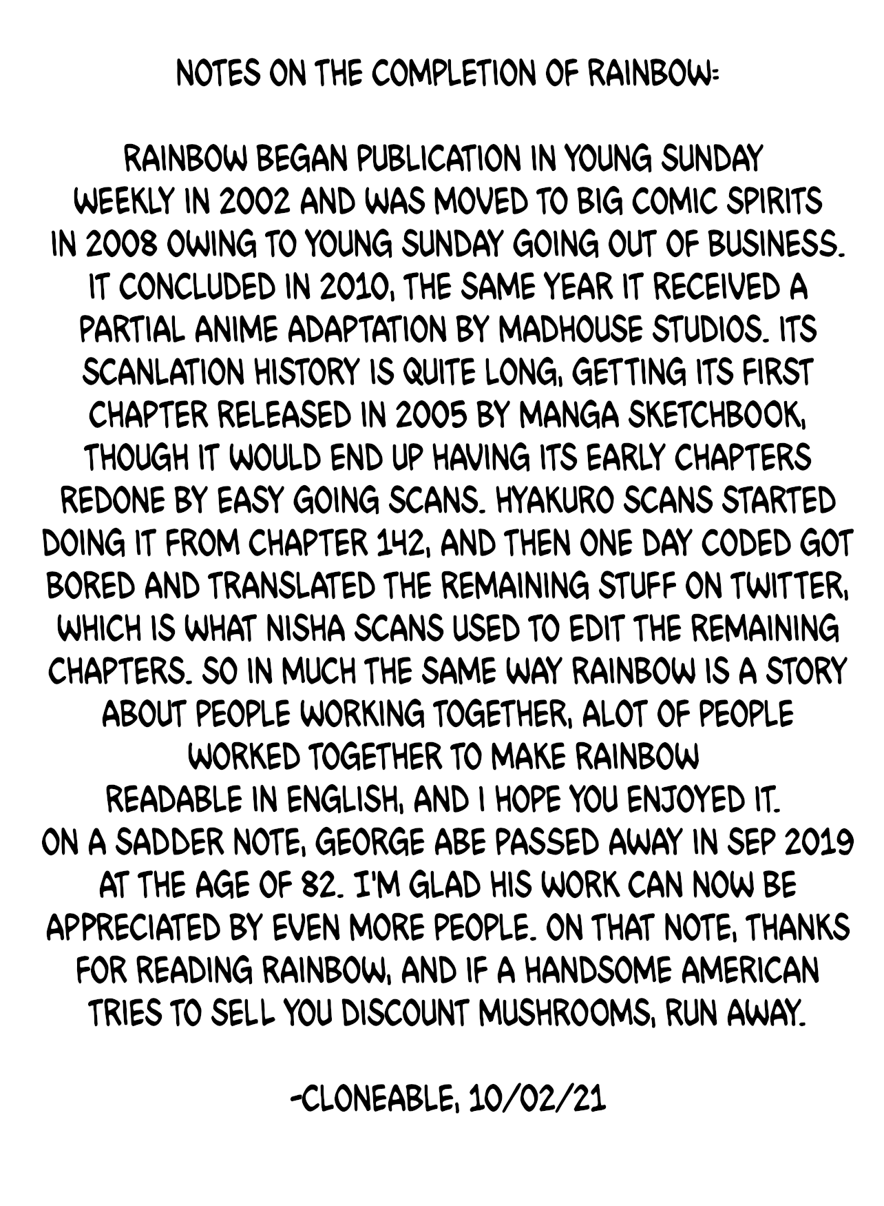 Rainbow Chapter 235 page 18 - Chapter 235: Catch the rainbow [END]