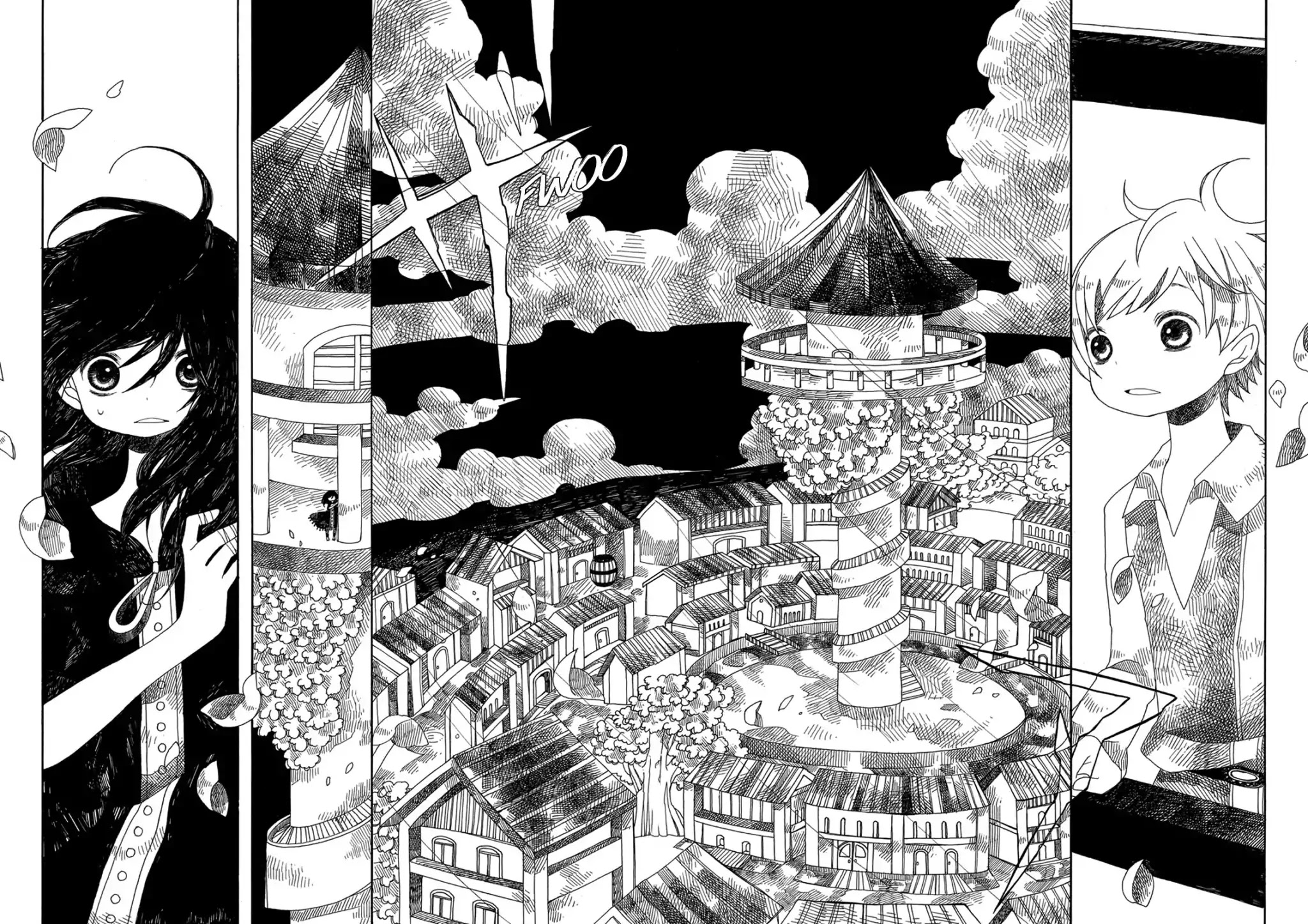 Raine and Sunny's Journey of Wind Chapter 1 page 10 - Chapter 1: Rainy Town Tower