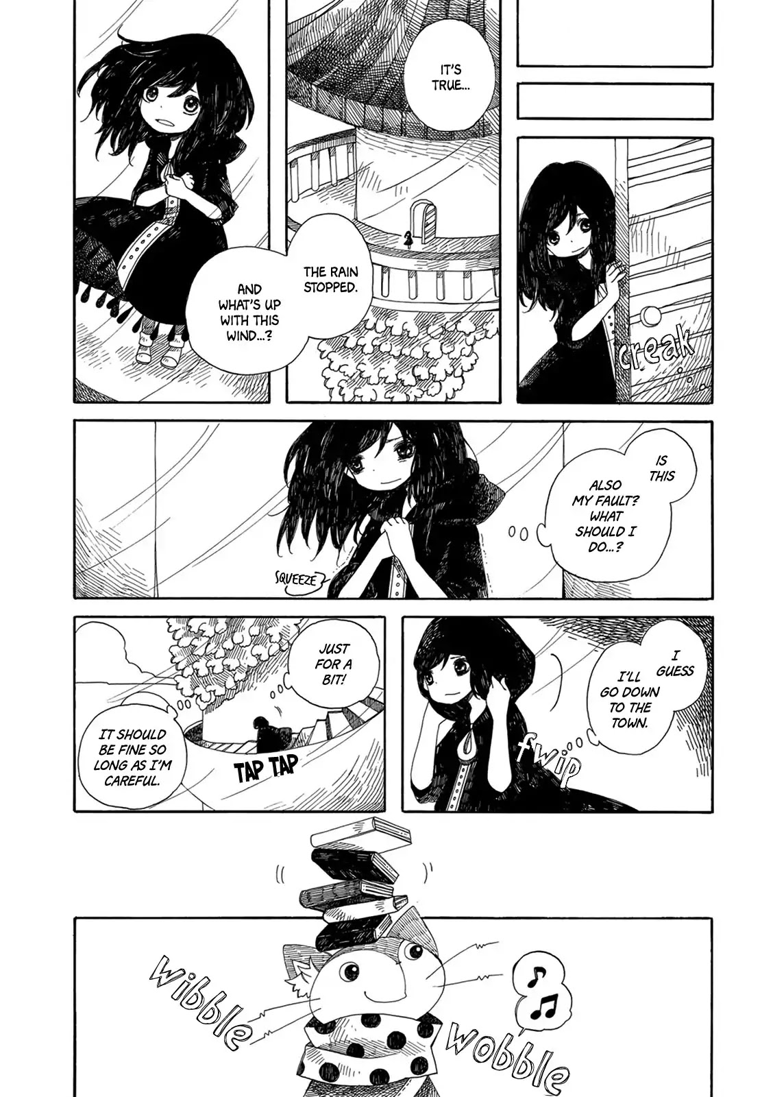 Raine and Sunny's Journey of Wind Chapter 1 page 13 - Chapter 1: Rainy Town Tower