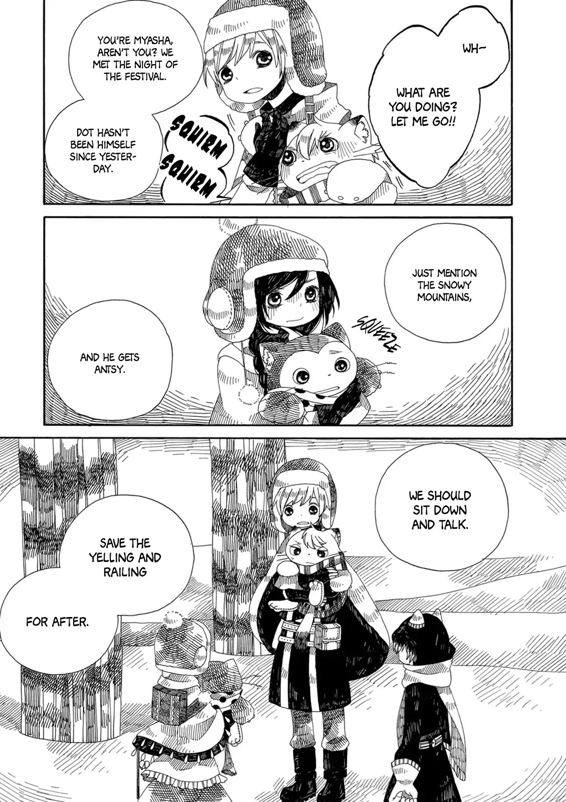 Raine and Sunny's Journey of Wind Chapter 12 page 7 - Chapter 12: Snowy Mountains of the Furries (Part 1)