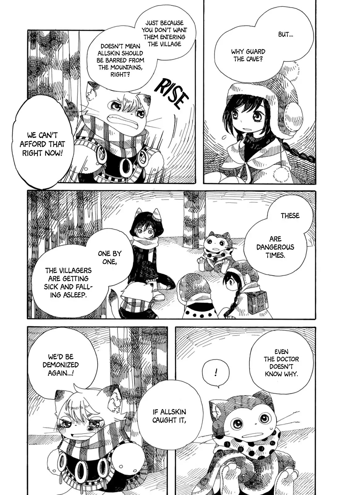Raine and Sunny's Journey of Wind Chapter 12 page 9 - Chapter 12: Snowy Mountains of the Furries (Part 1)