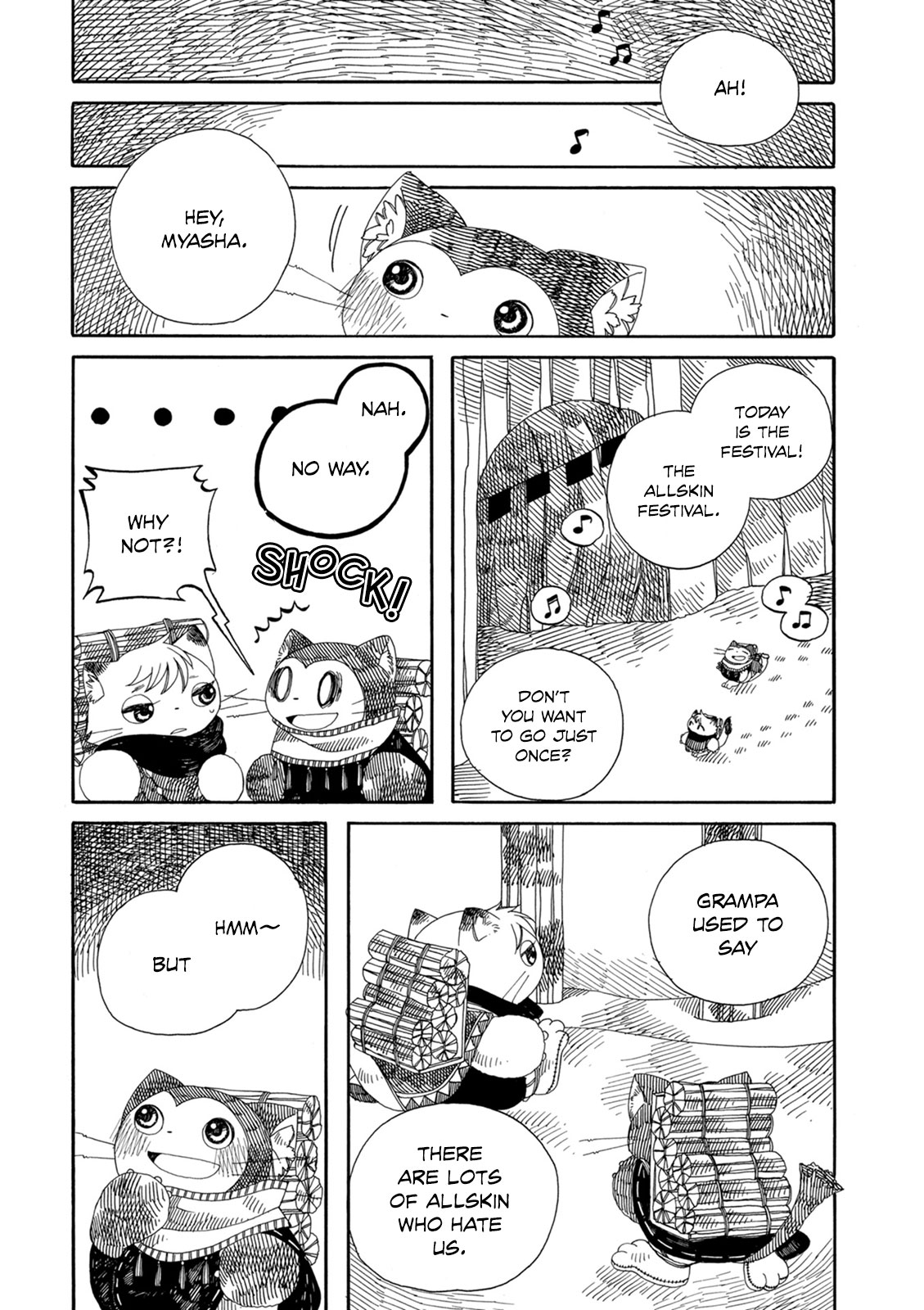 Raine and Sunny's Journey of Wind Chapter 13 page 2 - Chapter 13: Snowy Mountains of the Furries (Part 2)