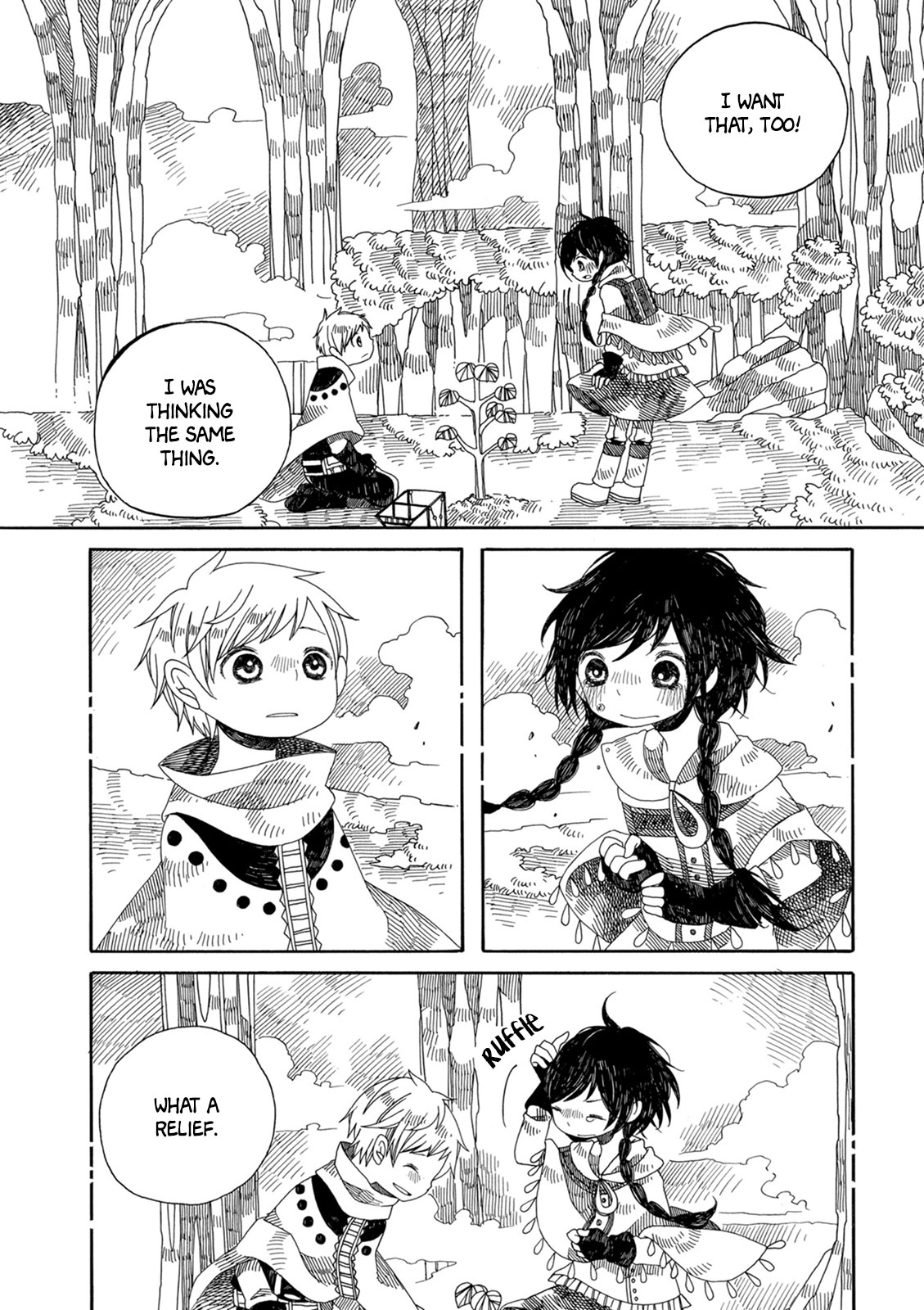 Raine and Sunny's Journey of Wind Chapter 14 page 25 - Chapter 14: Floating Island: Final Rest [END]