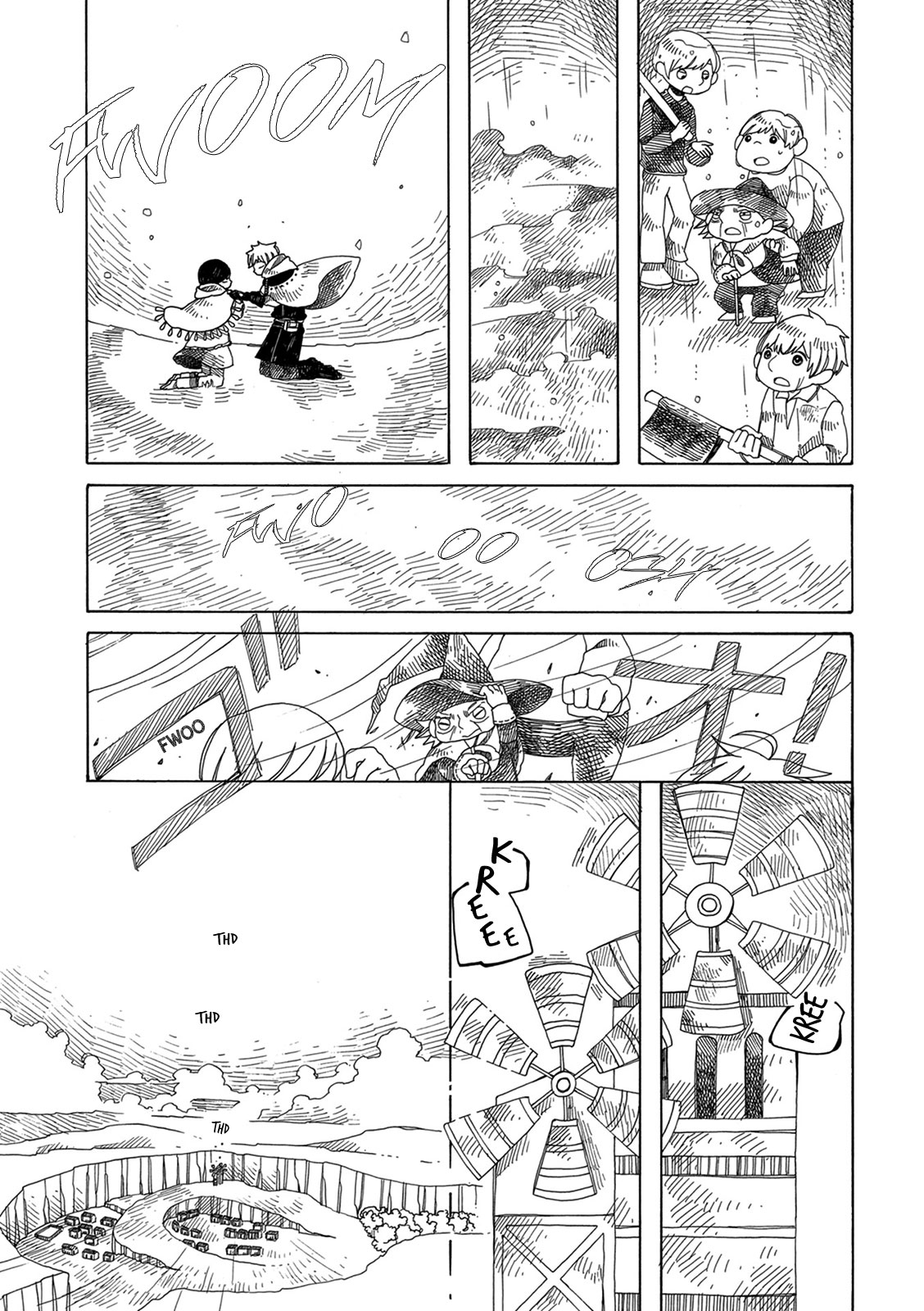 Raine and Sunny's Journey of Wind Chapter 2 page 19 - Chapter 2: Windmill Town