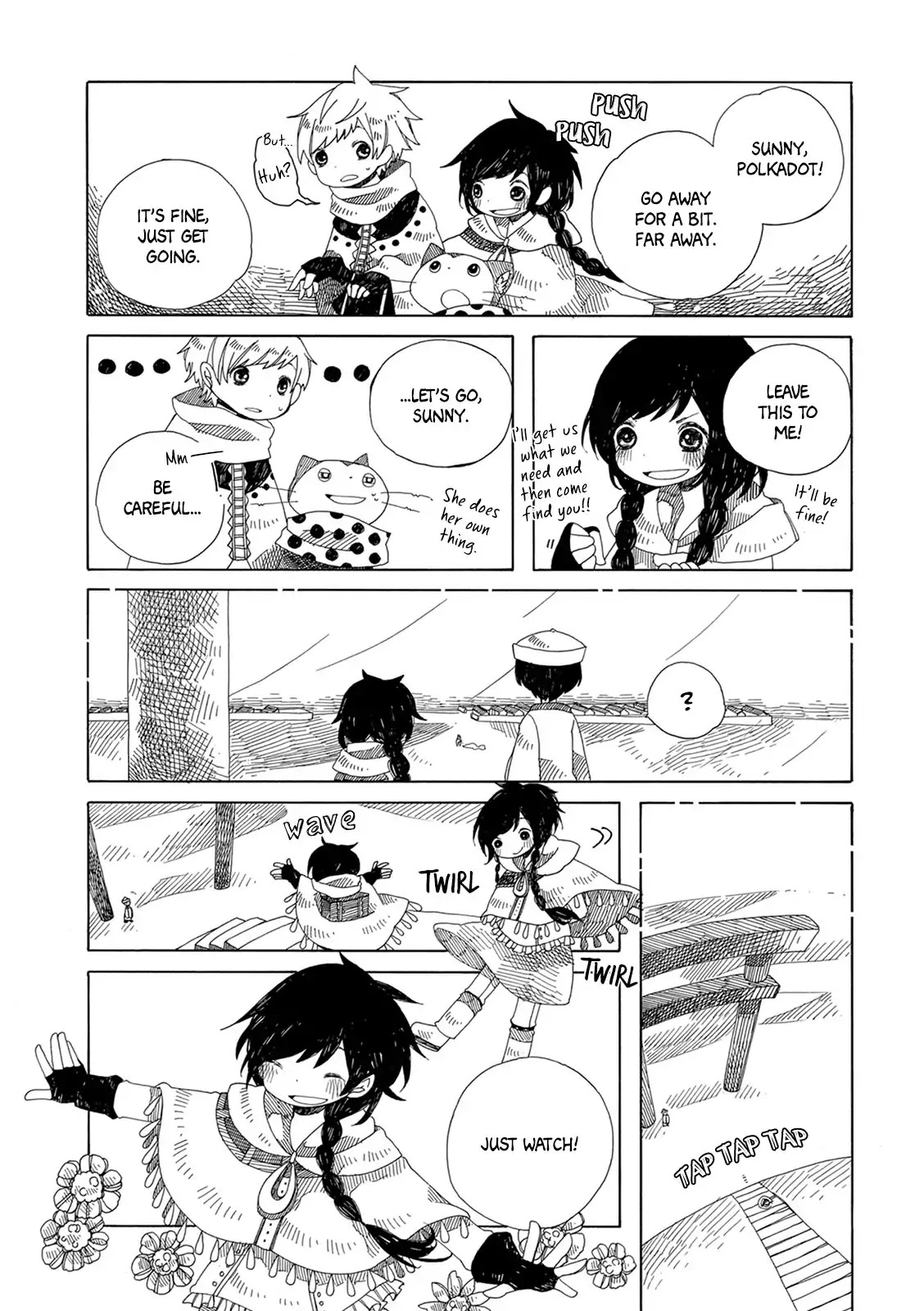 Raine and Sunny's Journey of Wind Chapter 3 page 6 - Chapter 3: Desert Kingdom (Sand Witch Desert)