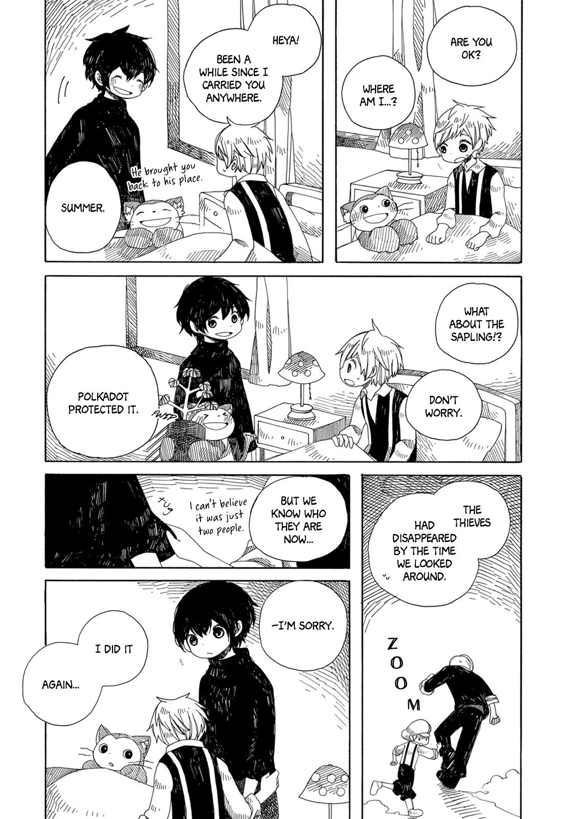 Raine and Sunny's Journey of Wind Chapter 4 page 24 - Chapter 4: Forest Kingdom (Titan Garden)