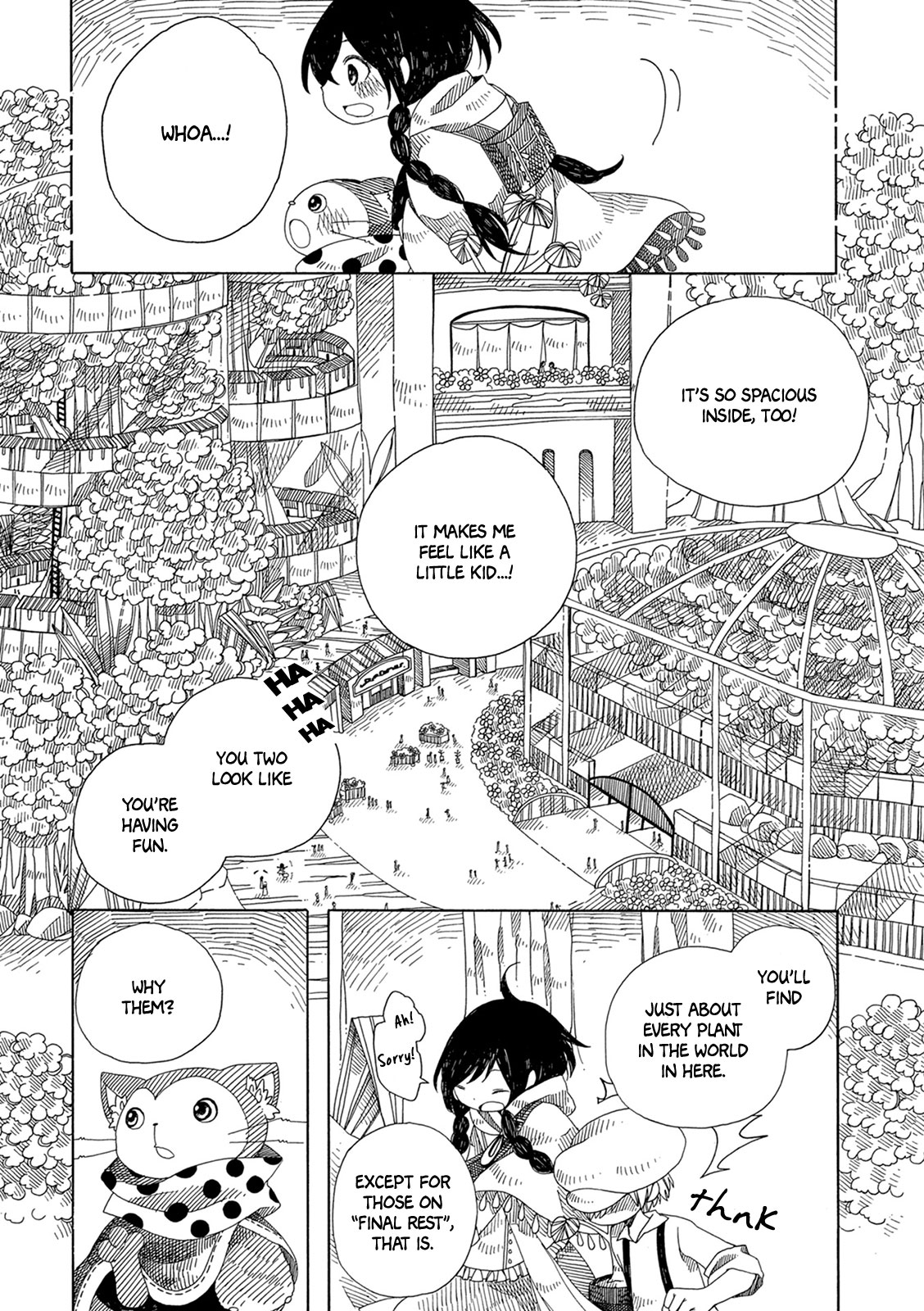 Raine and Sunny's Journey of Wind Chapter 4 page 7 - Chapter 4: Forest Kingdom (Titan Garden)