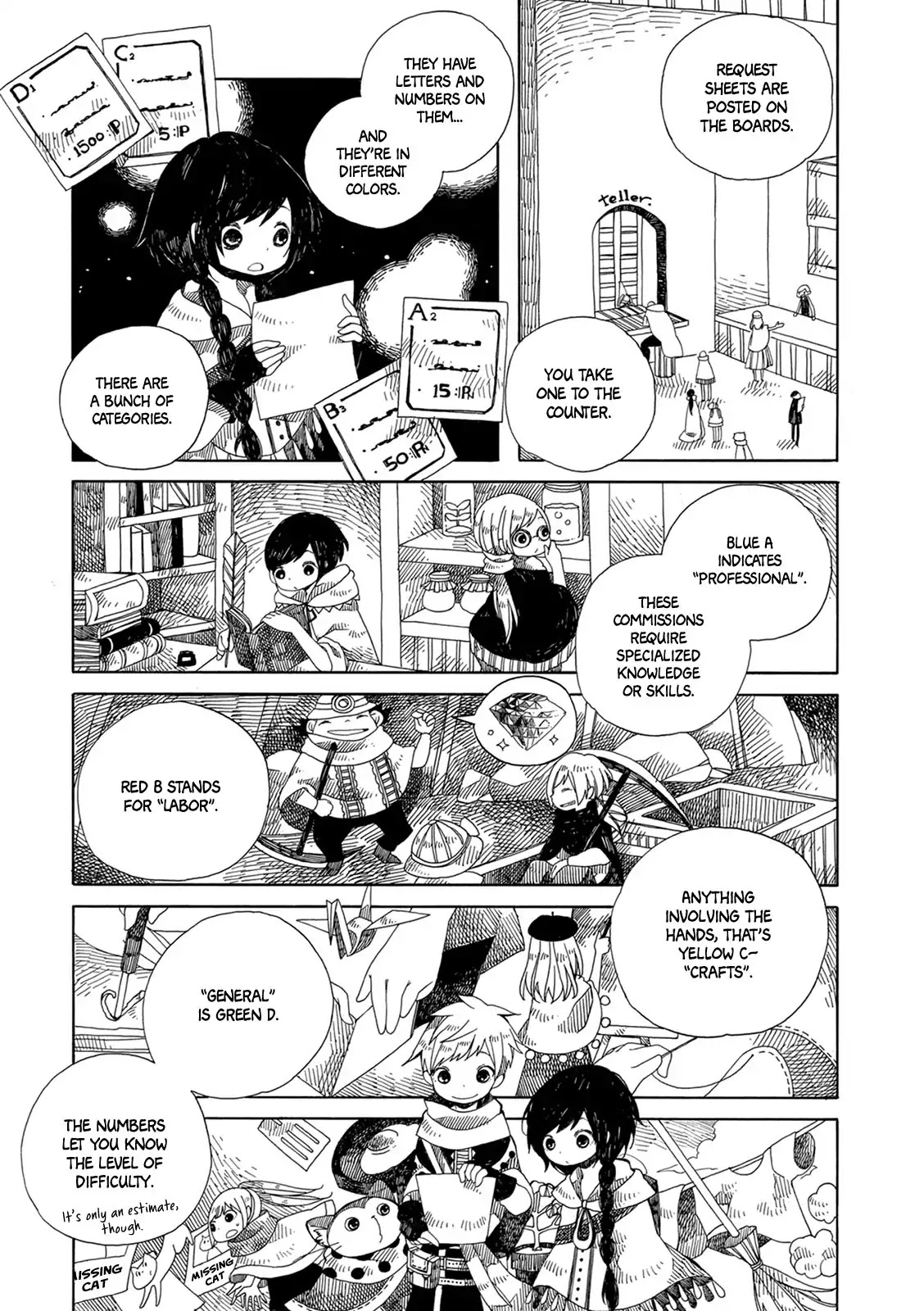 Raine and Sunny's Journey of Wind Chapter 5 page 10 - Chapter 5: Dark Forest Mansion Cleaning - Part 1: The Worker Hut and the Travelers