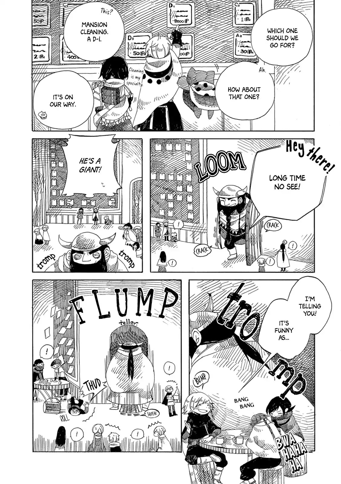 Raine and Sunny's Journey of Wind Chapter 5 page 11 - Chapter 5: Dark Forest Mansion Cleaning - Part 1: The Worker Hut and the Travelers