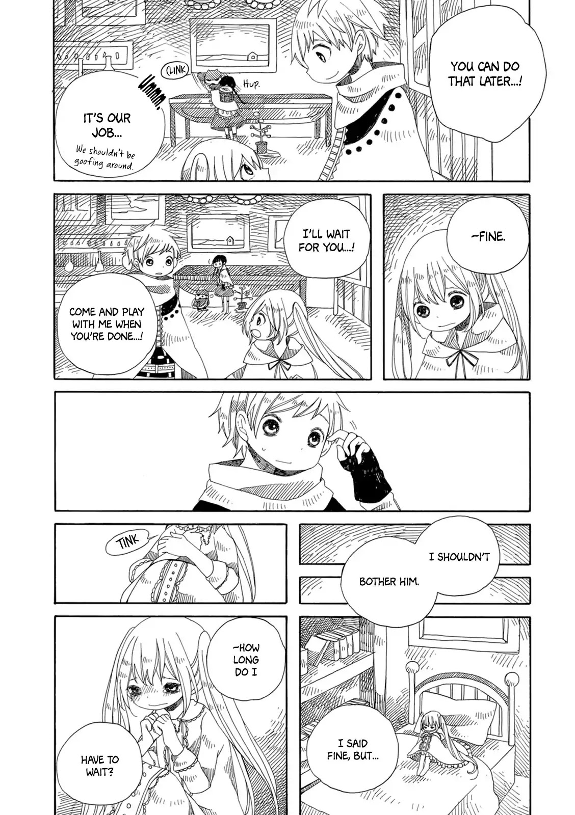 Raine and Sunny's Journey of Wind Chapter 6 page 11 - Chapter 6: Dark Forest Mansion Cleaning (Part 2)