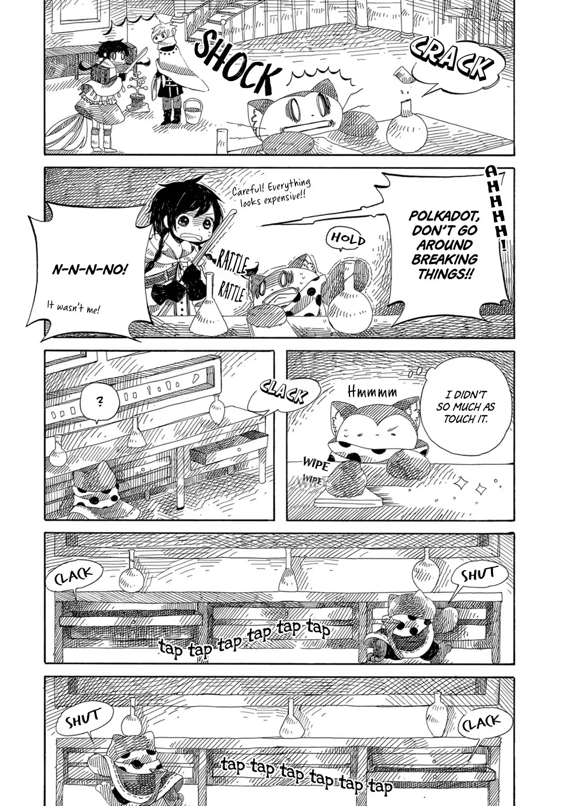 Raine and Sunny's Journey of Wind Chapter 6 page 12 - Chapter 6: Dark Forest Mansion Cleaning (Part 2)