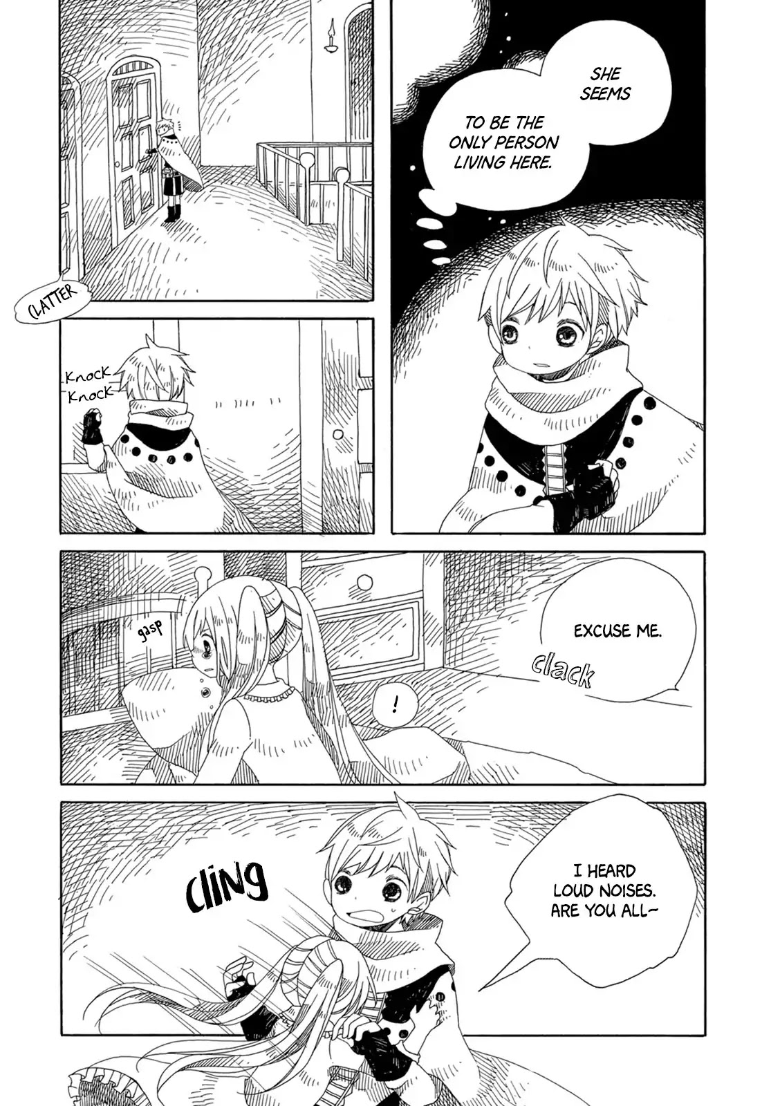 Raine and Sunny's Journey of Wind Chapter 6 page 14 - Chapter 6: Dark Forest Mansion Cleaning (Part 2)