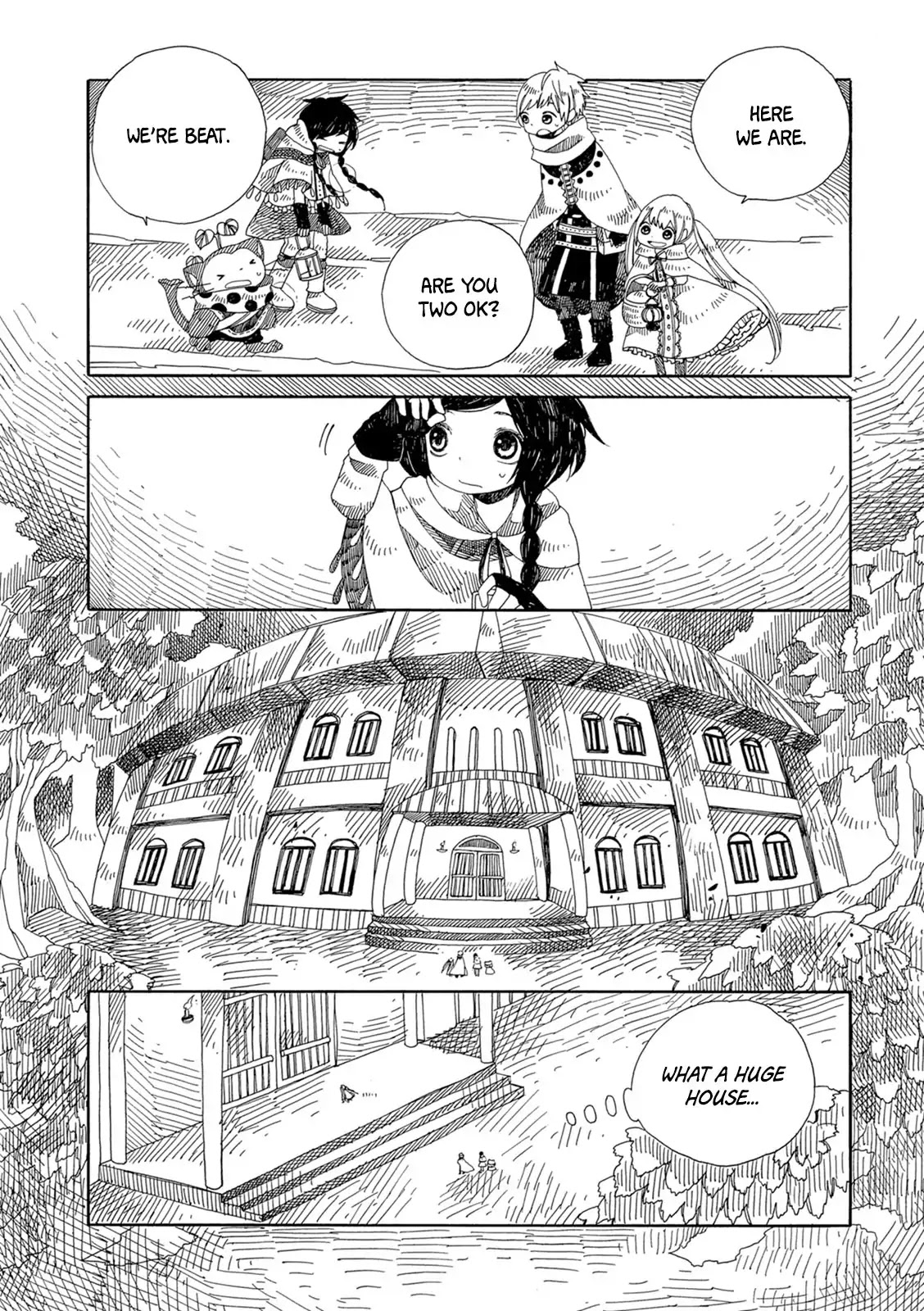 Raine and Sunny's Journey of Wind Chapter 6 page 5 - Chapter 6: Dark Forest Mansion Cleaning (Part 2)