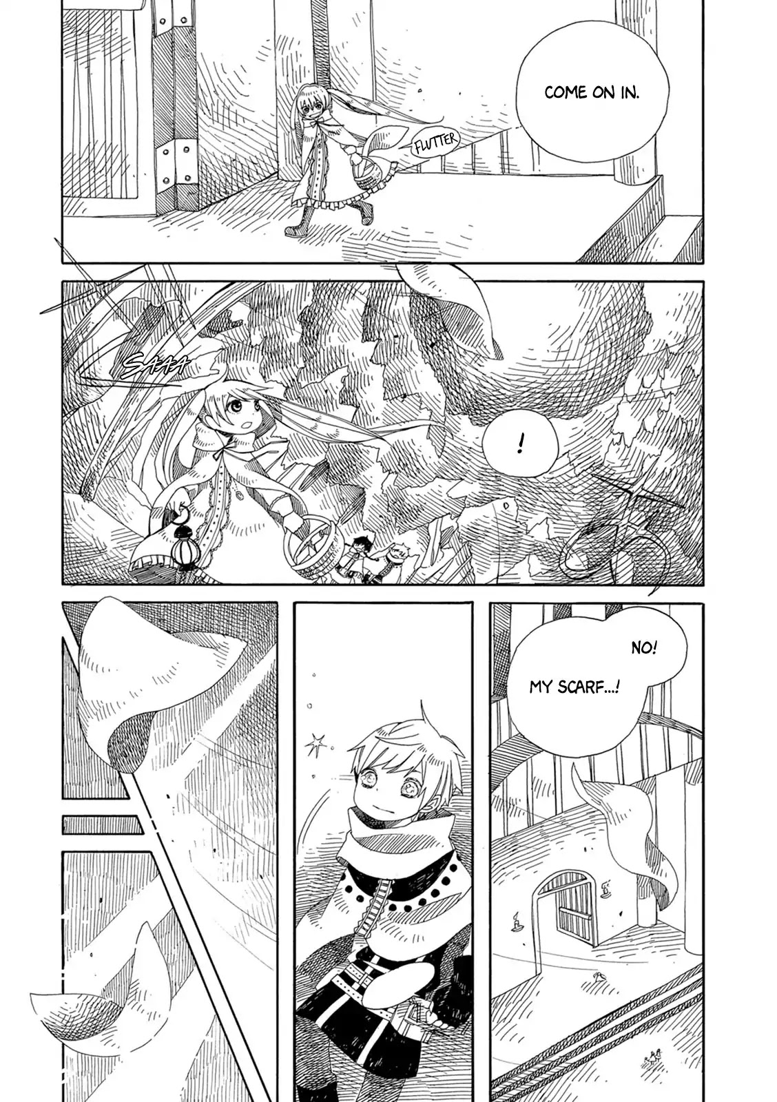 Raine and Sunny's Journey of Wind Chapter 6 page 6 - Chapter 6: Dark Forest Mansion Cleaning (Part 2)
