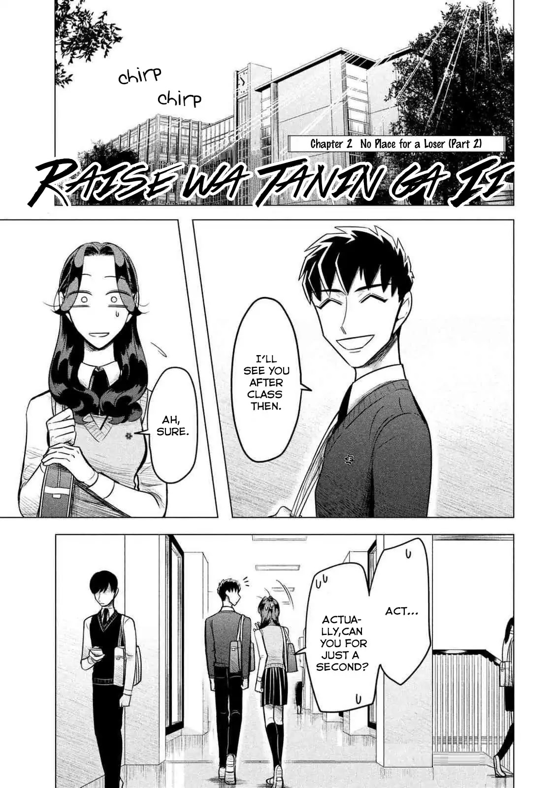 Raise wa Tanin ga Ii Chapter 2 page 3 - Chapter 2: No Place for a Loser (Part 2)