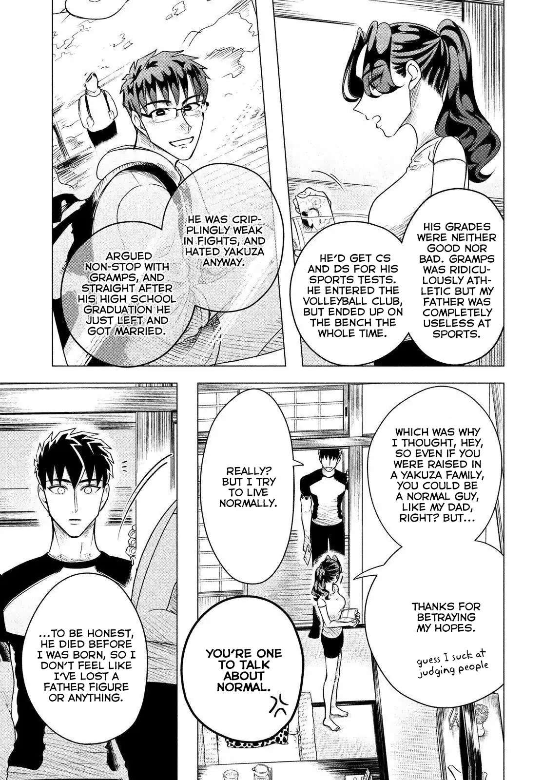 Raise wa Tanin ga Ii Chapter 7 page 6 - Chapter 7: Threatening without fists, just with a smile.