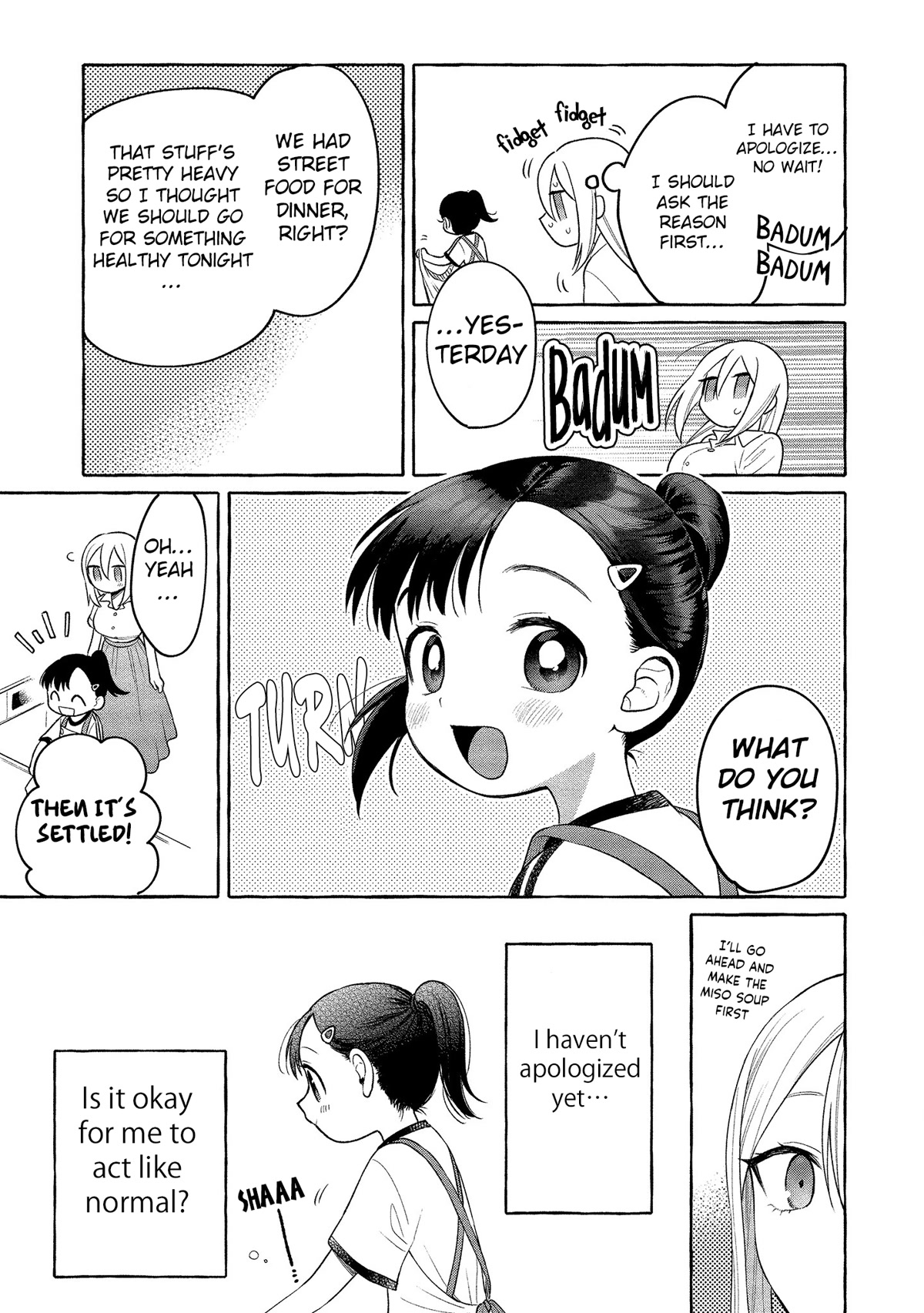 Raising Mai-chan's Onee-san With Lunch Chapter 15 page 12 - Chapter 15: Mom's Tofu Hamburg Steak
