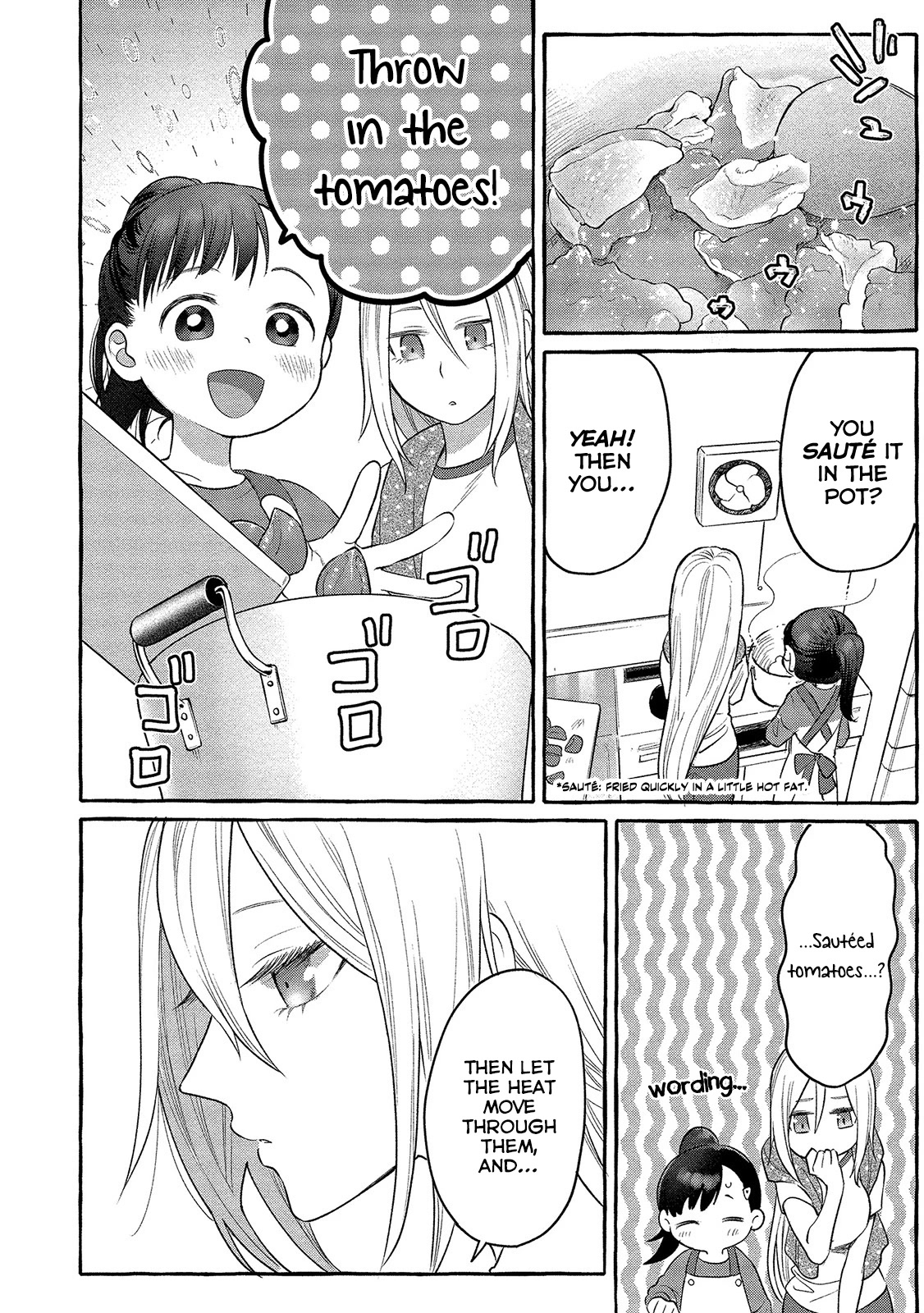 Raising Mai-chan's Onee-san With Lunch Chapter 4 page 15 - Chapter 4: Mom’s Simmered Chicken and Tomatoes