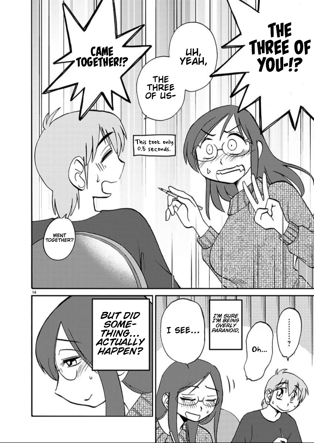 Rakujitsu no Pathos Chapter 100 page 14 - Chapter 100: Haa?