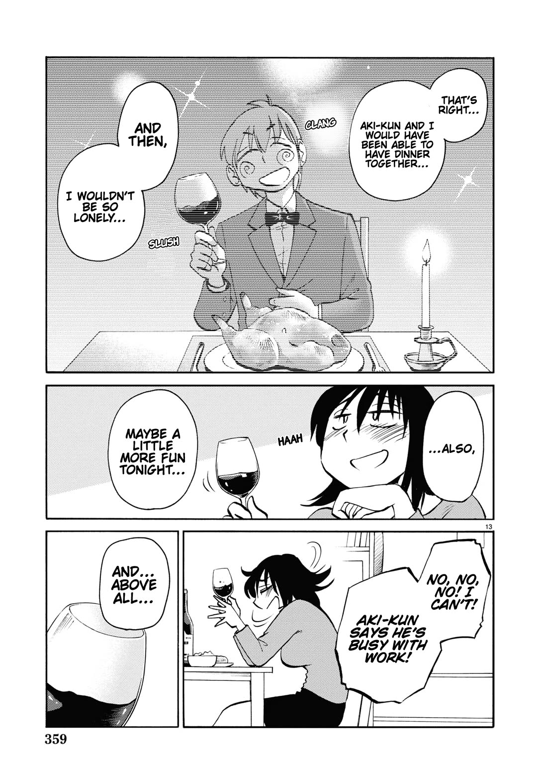 Rakujitsu no Pathos Chapter 108 page 14 - Chapter 108: What Does It Mean When The Bottle Is Empty And I'm Naked?