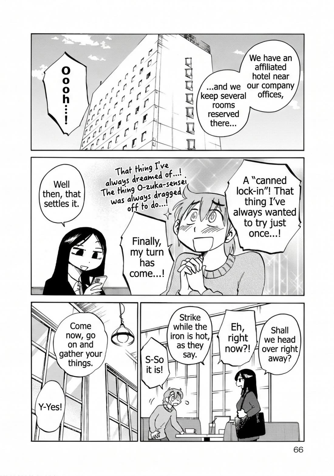 Rakujitsu no Pathos Chapter 117 page 10 - Chapter 117: They still confine authors to a hotel to finish writing even in this day and age, huh?