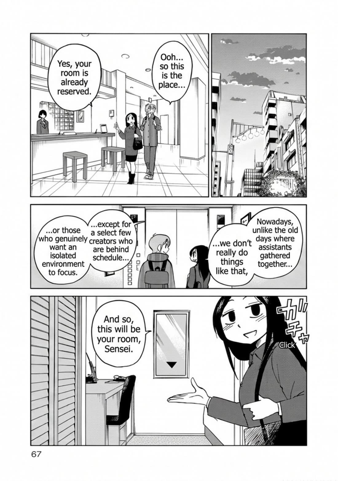 Rakujitsu no Pathos Chapter 117 page 11 - Chapter 117: They still confine authors to a hotel to finish writing even in this day and age, huh?