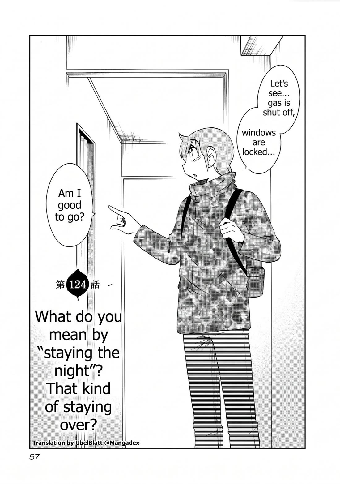 Rakujitsu no Pathos Chapter 124 page 1 - Chapter 124: What do you mean by "staying the night"? That kind of staying over?