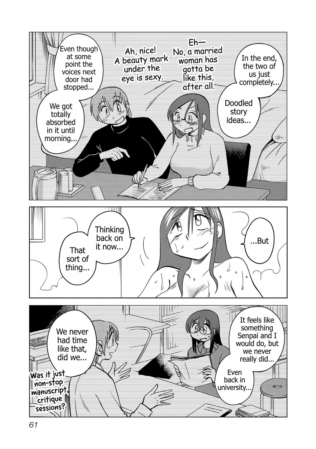 Rakujitsu no Pathos Chapter 131 page 4 - Chapter 131: I don't really think it's showing as much as it does with Eri-san, though...