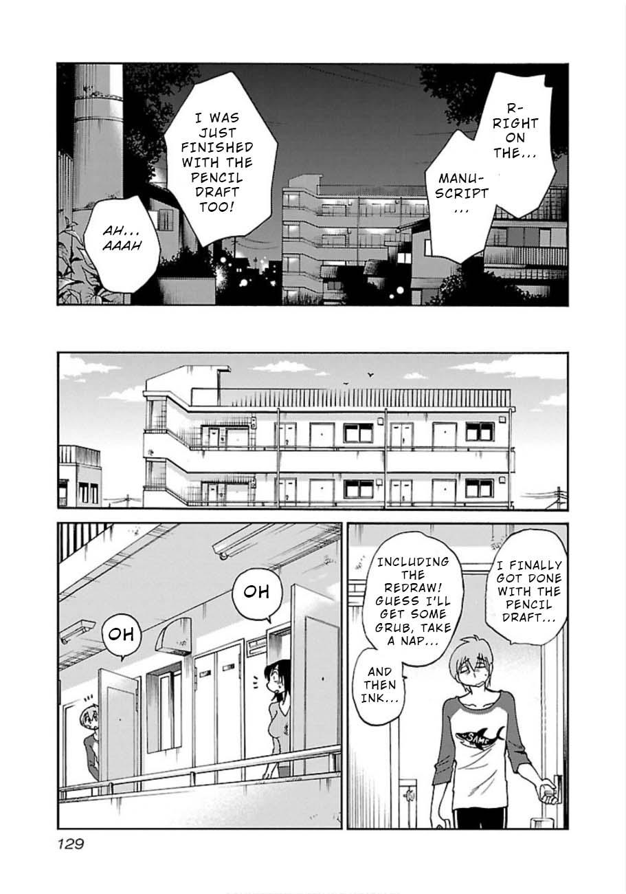 Rakujitsu no Pathos Chapter 49 page 18 - Chapter 49: Gotta Redraw This Page, Huh?