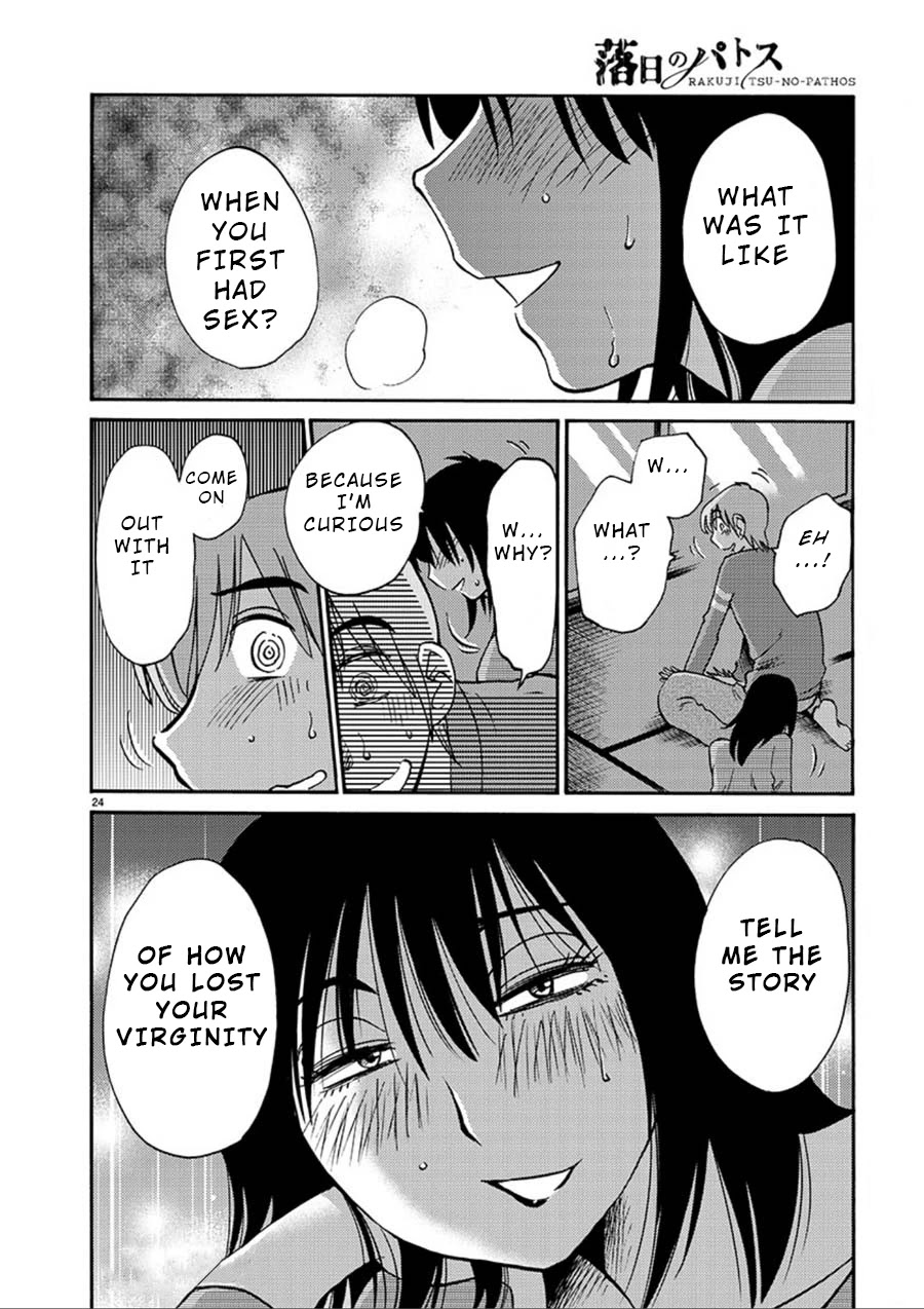Rakujitsu no Pathos Chapter 52 page 24 - Chapter 52: What Was She Doing With Her Panties Off?