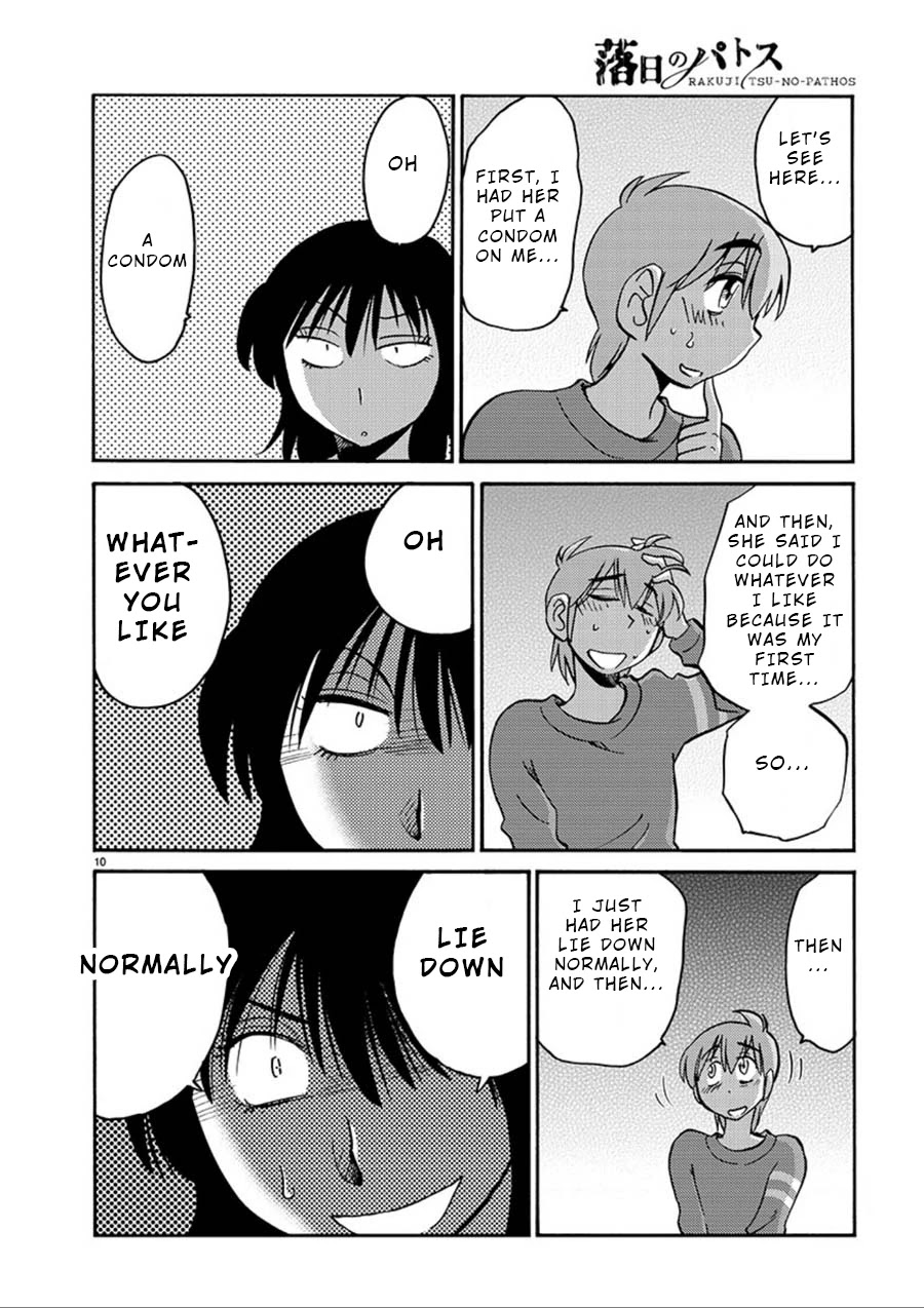 Rakujitsu no Pathos Chapter 53 page 10 - Chapter 53: What Is She So Happy About?
