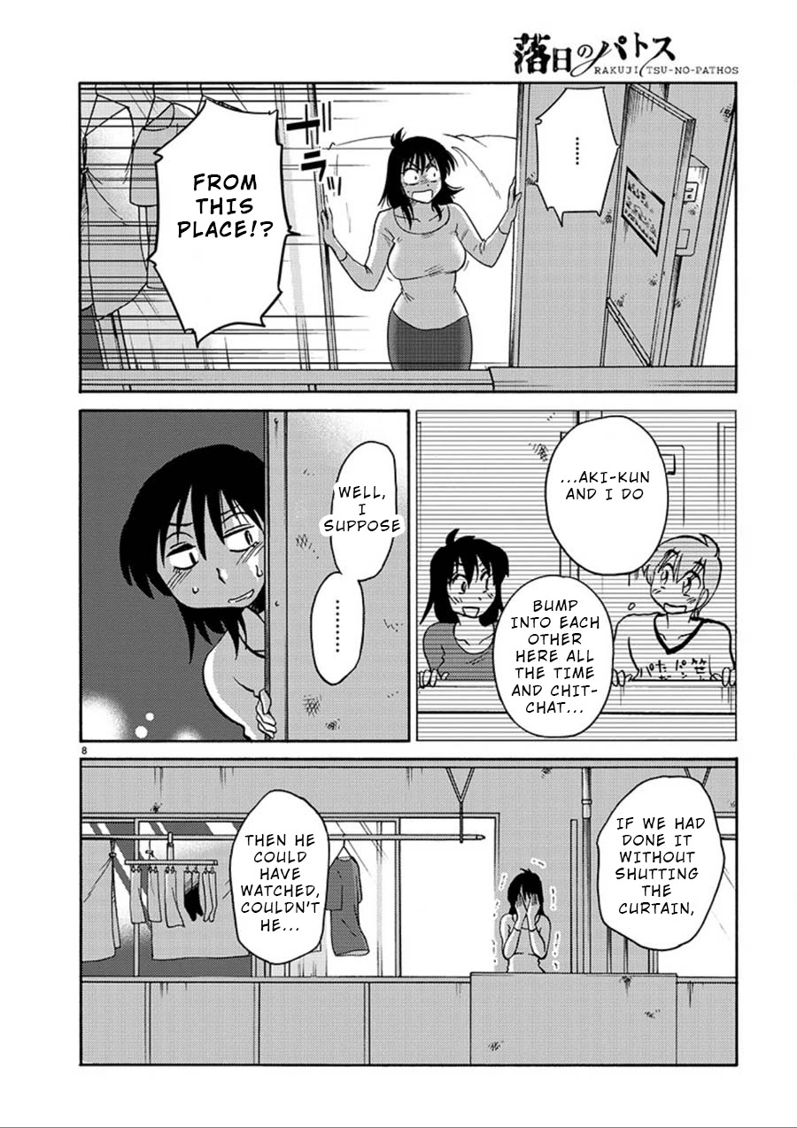 Rakujitsu no Pathos Chapter 56 page 8 - Chapter 56: Was He Peeping From This Place?