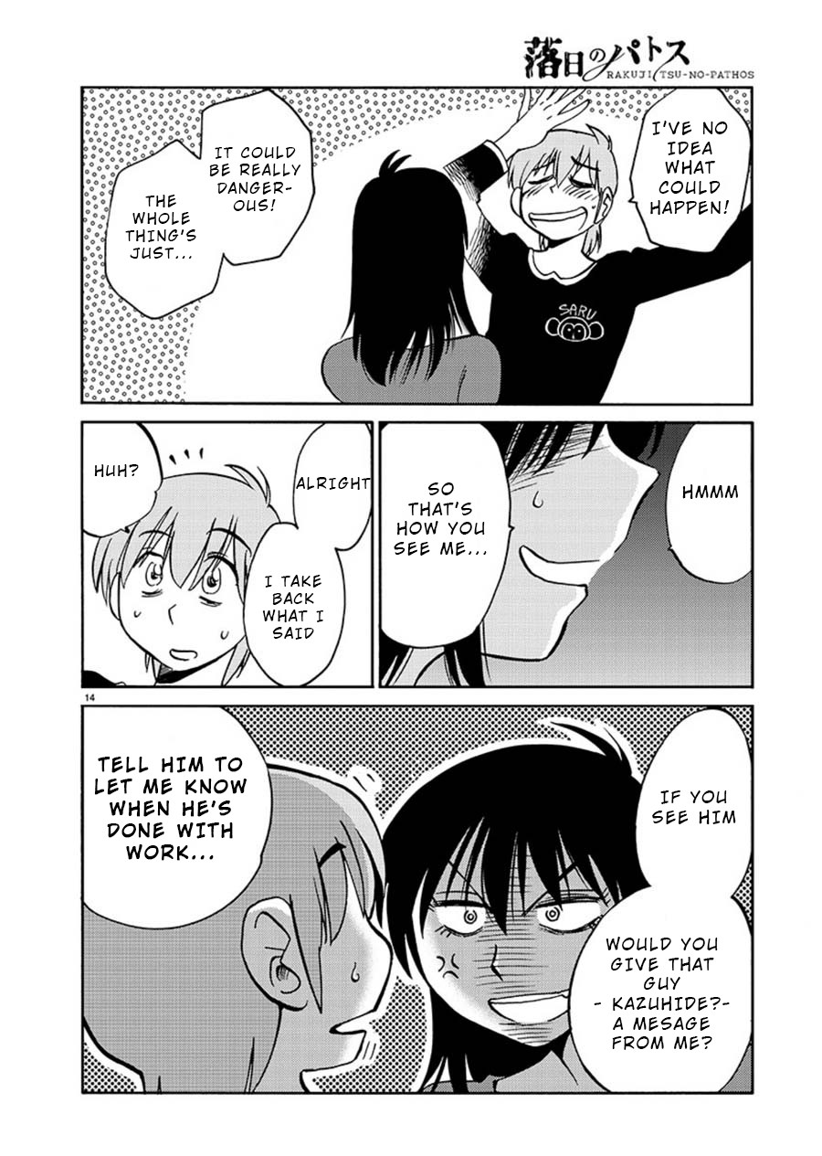 Rakujitsu no Pathos Chapter 59 page 14 - Chapter 59: Was Kazuhide so Crazy?