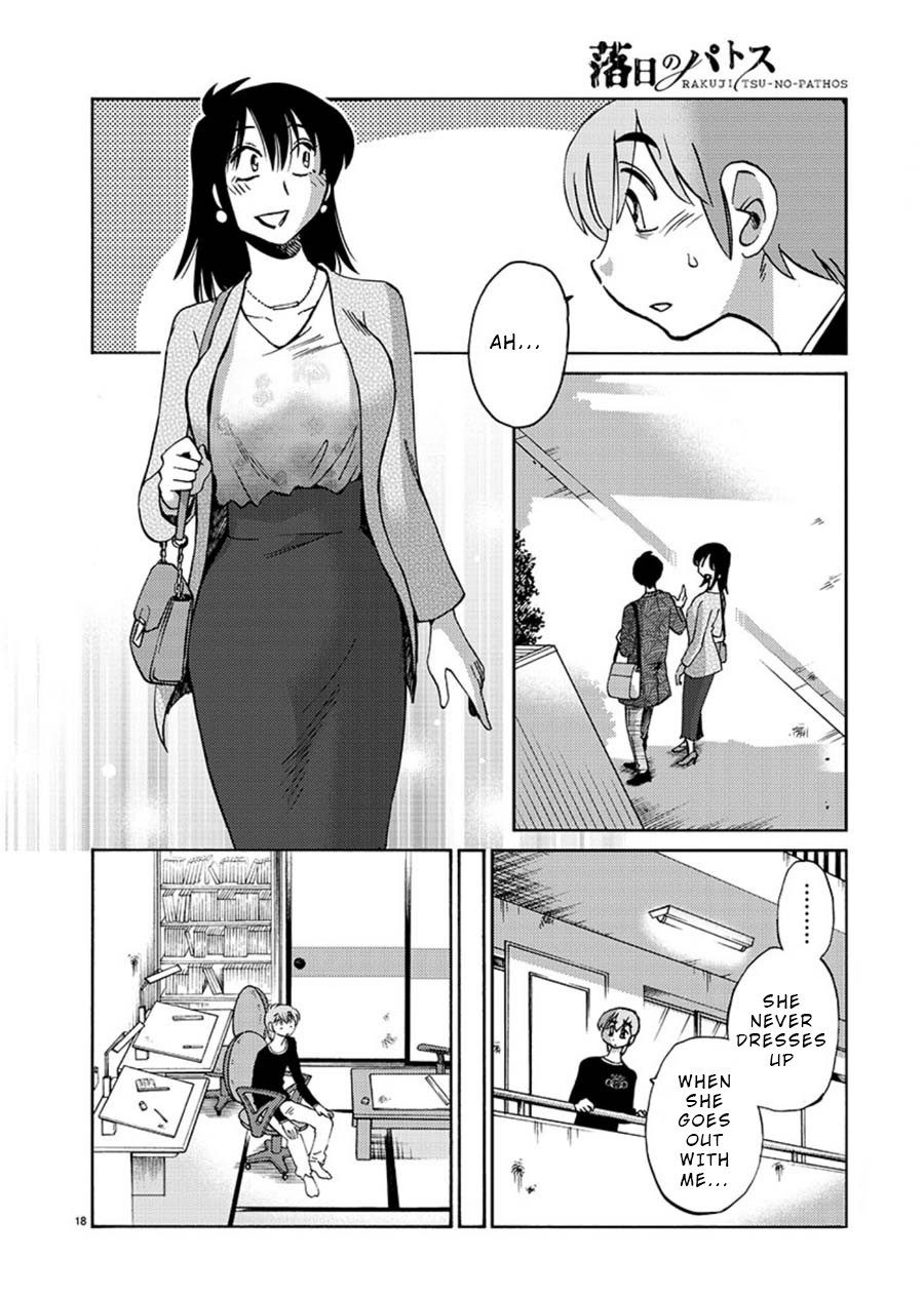 Rakujitsu no Pathos Chapter 59 page 18 - Chapter 59: Was Kazuhide so Crazy?