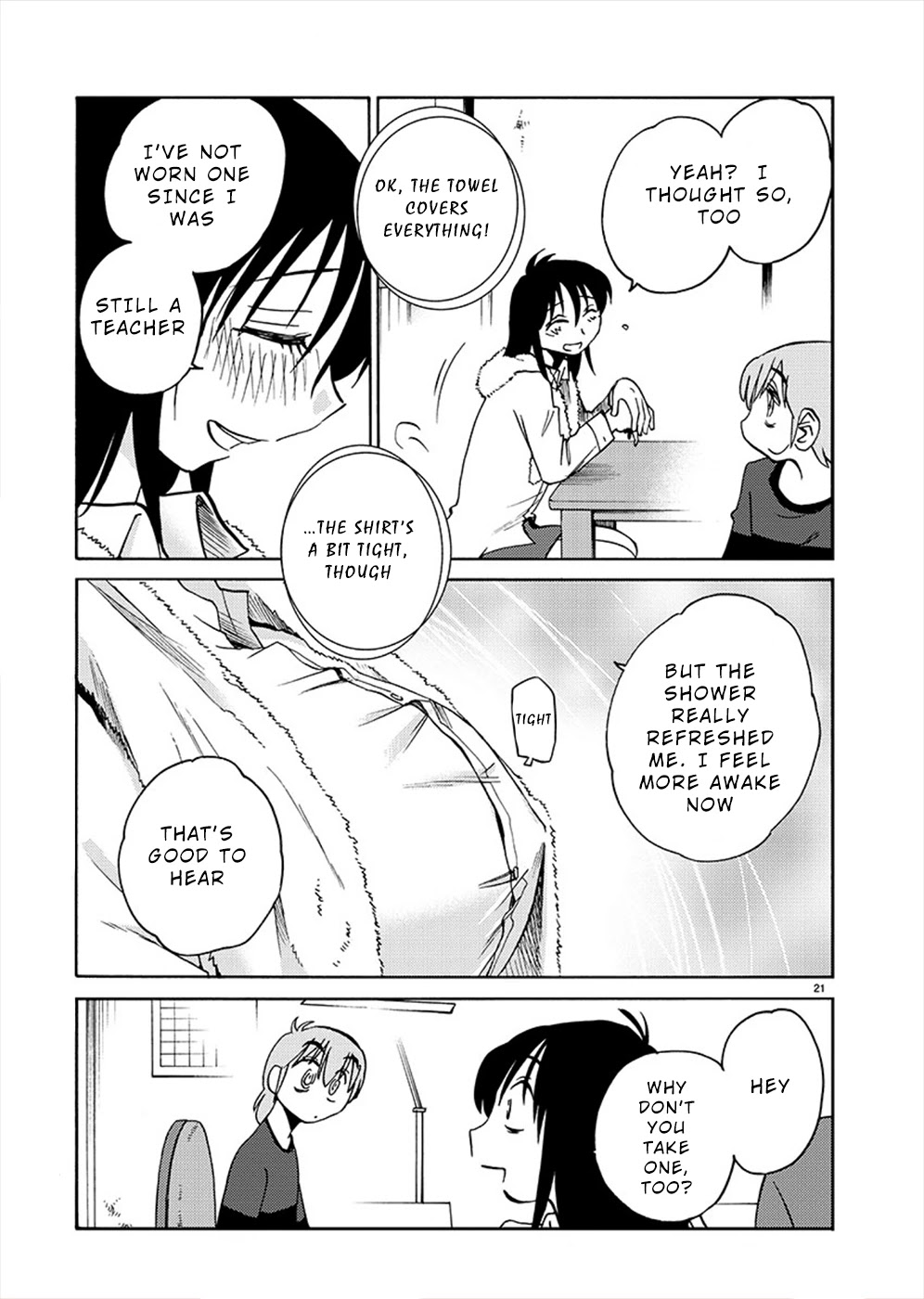 Rakujitsu no Pathos Chapter 71 page 21 - Chapter 71: Is This That ‘Boyfriend Shirt’ Thing?