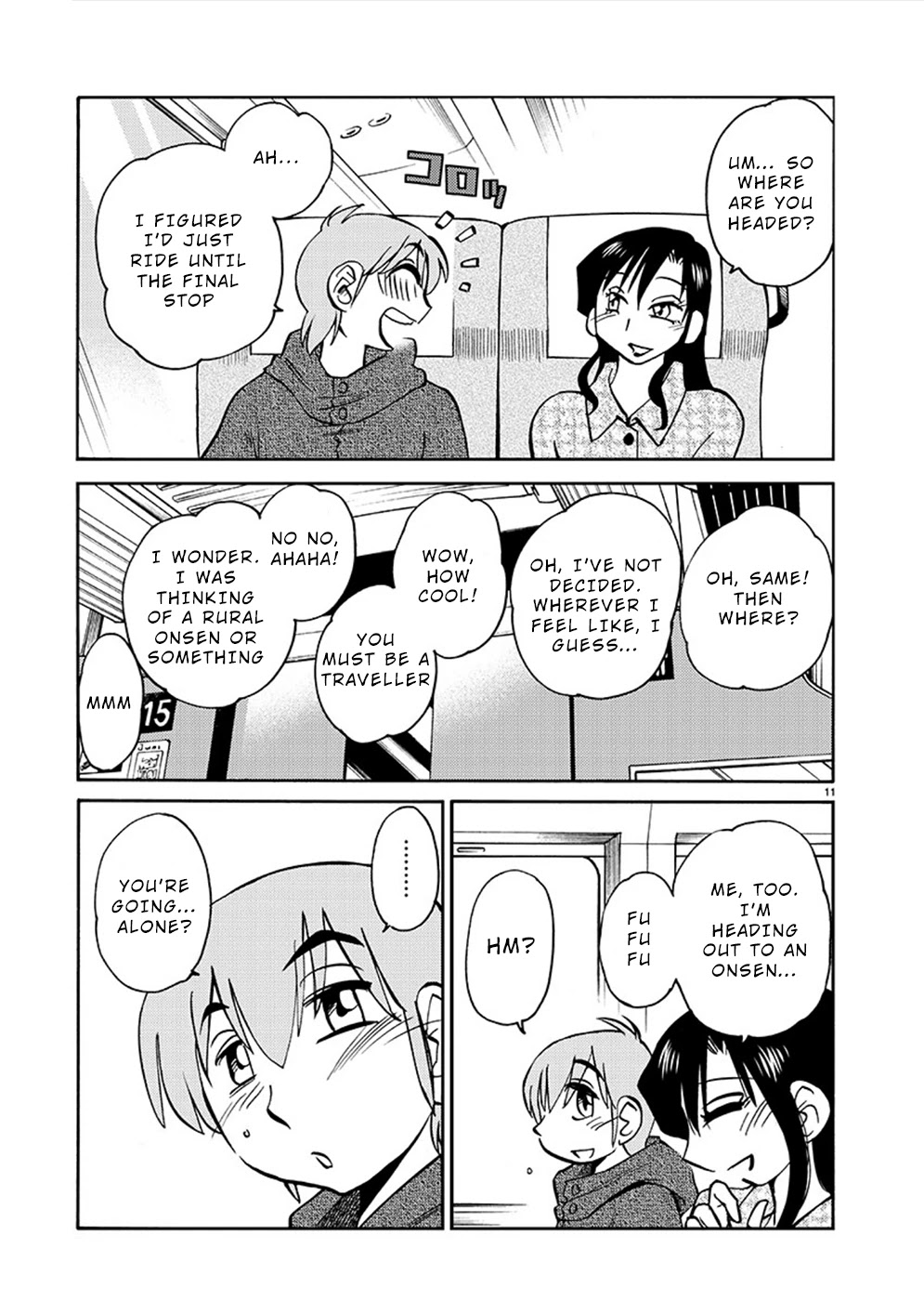 Rakujitsu no Pathos Chapter 75 page 11 - Chapter 75: A Woman Visiting an Onsen… Alone?
