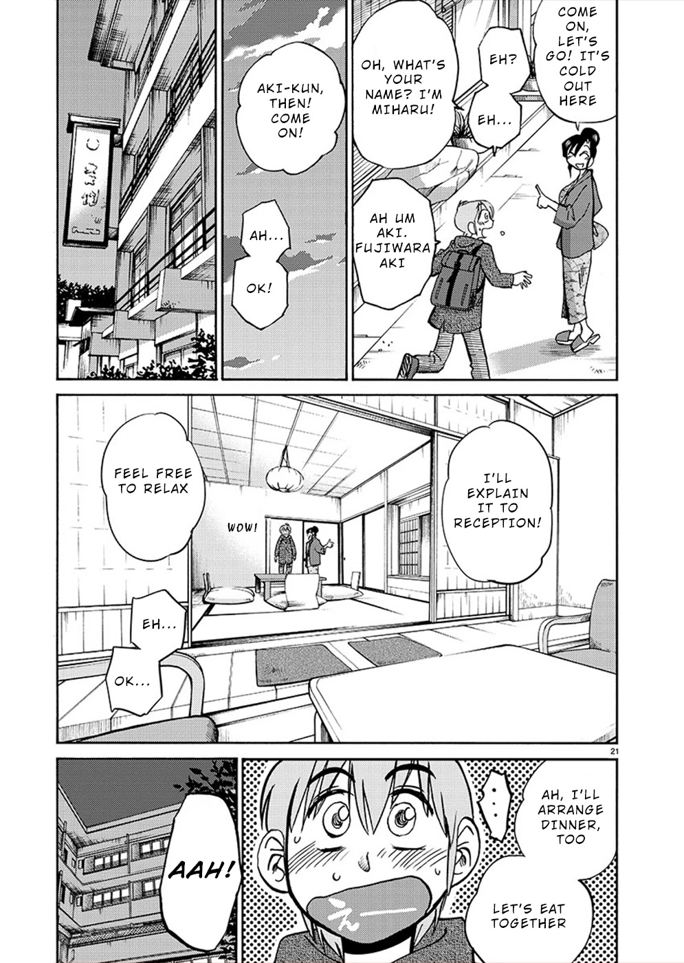 Rakujitsu no Pathos Chapter 75 page 21 - Chapter 75: A Woman Visiting an Onsen… Alone?