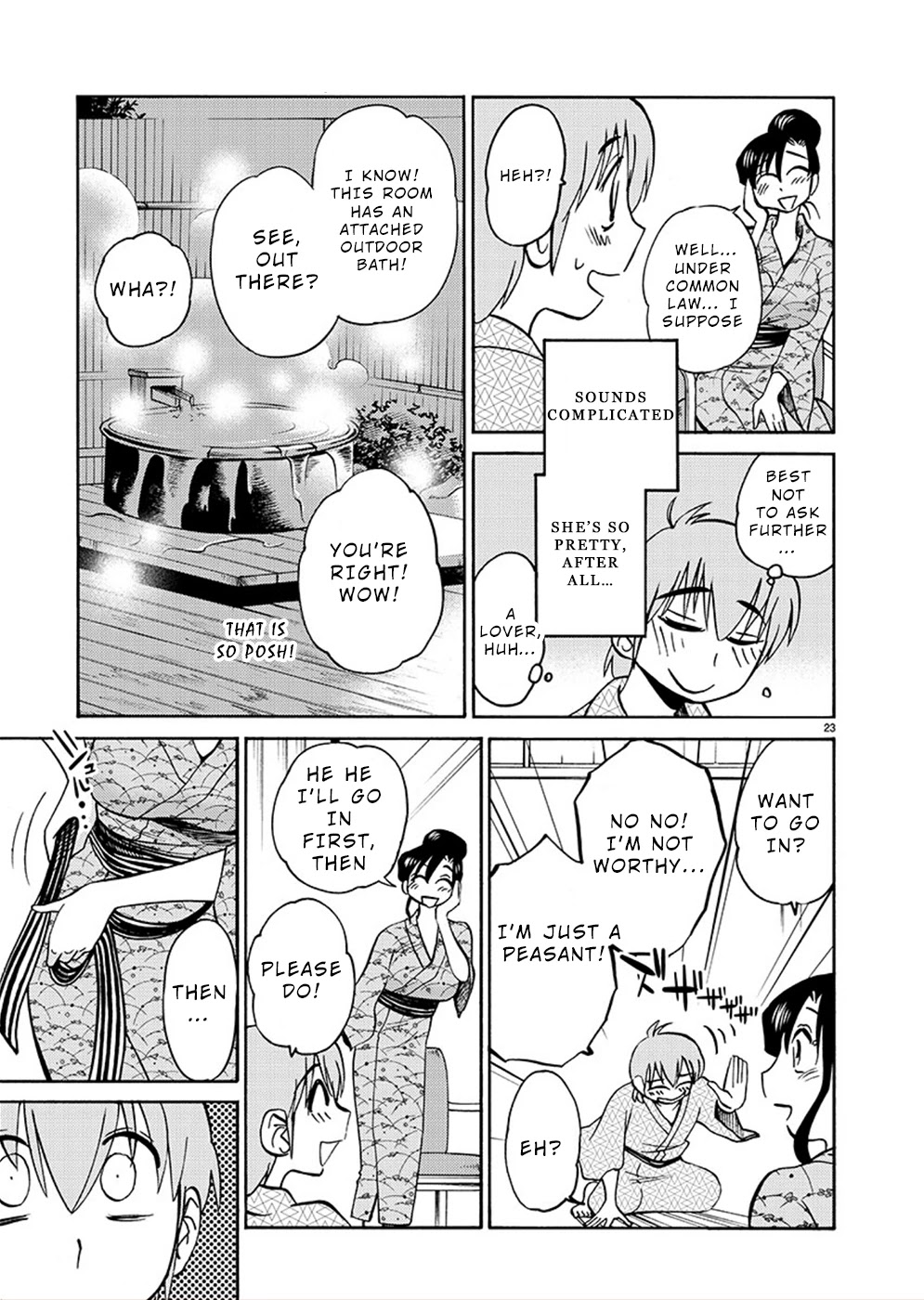 Rakujitsu no Pathos Chapter 75 page 23 - Chapter 75: A Woman Visiting an Onsen… Alone?