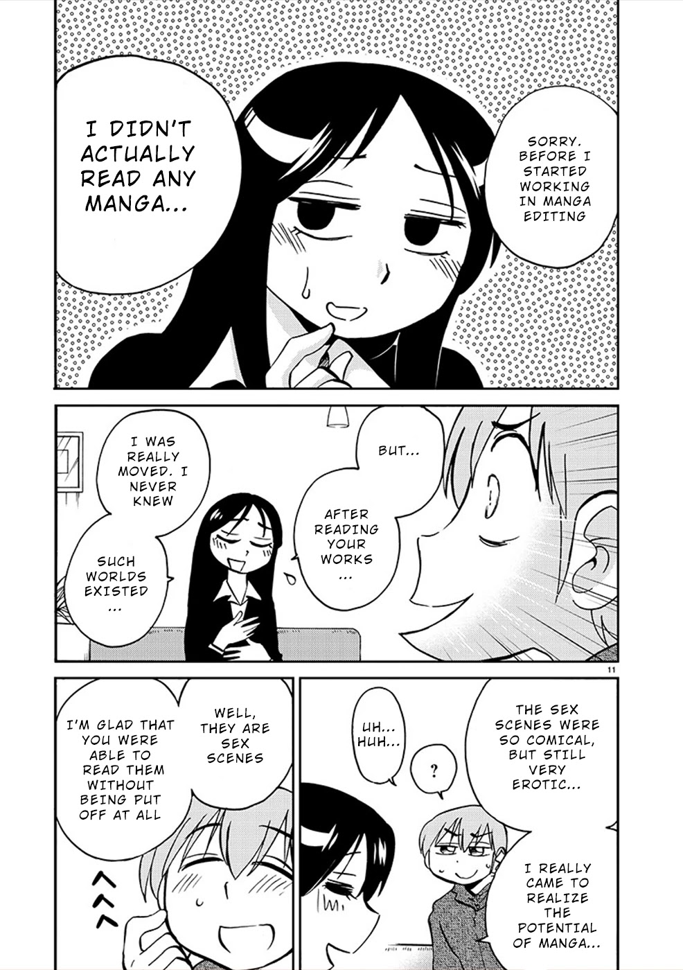 Rakujitsu no Pathos Chapter 81 page 11 - Chapter 81: An Editor Who Doesn’t Know Manga?