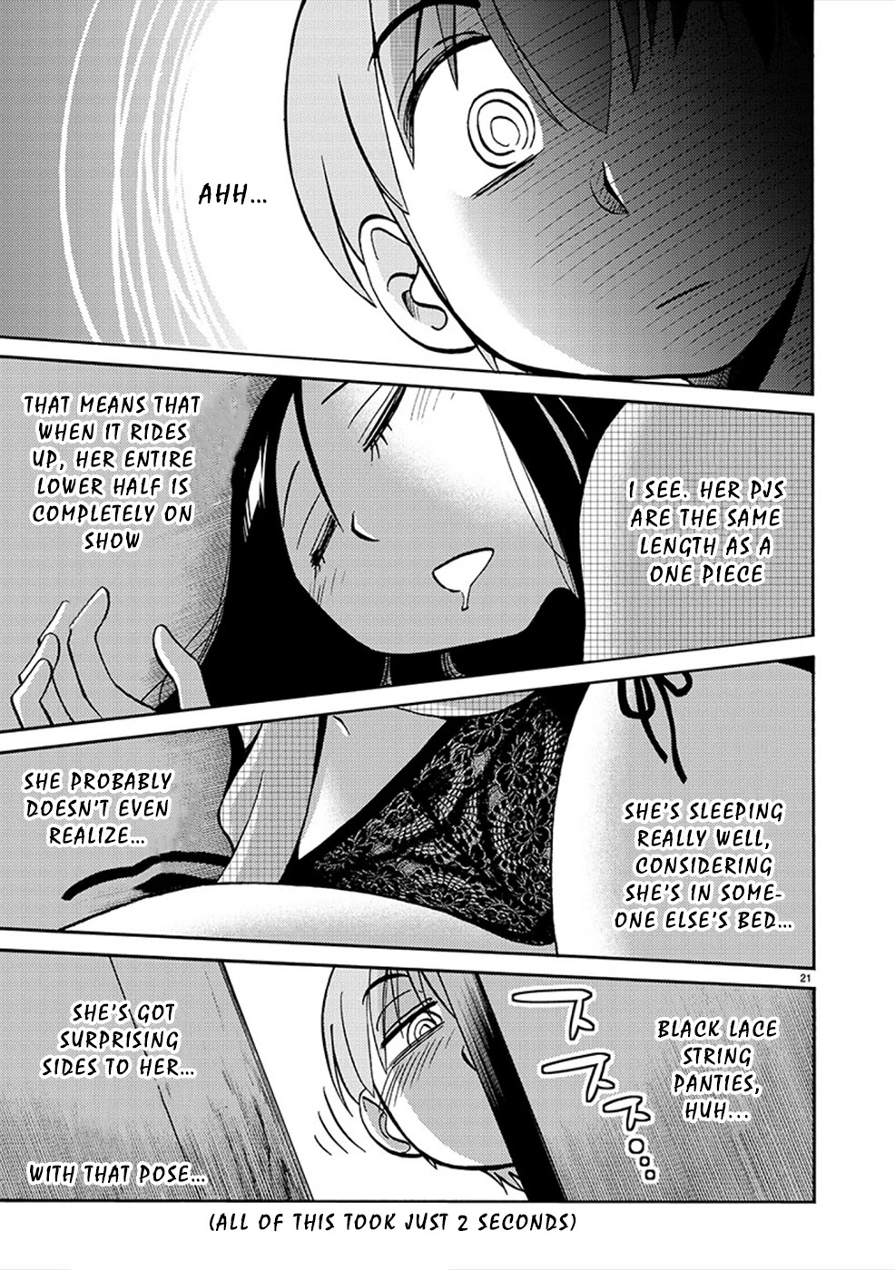 Rakujitsu no Pathos Chapter 82 page 21 - Chapter 82: Is That Black What They Call Gap-Moe?