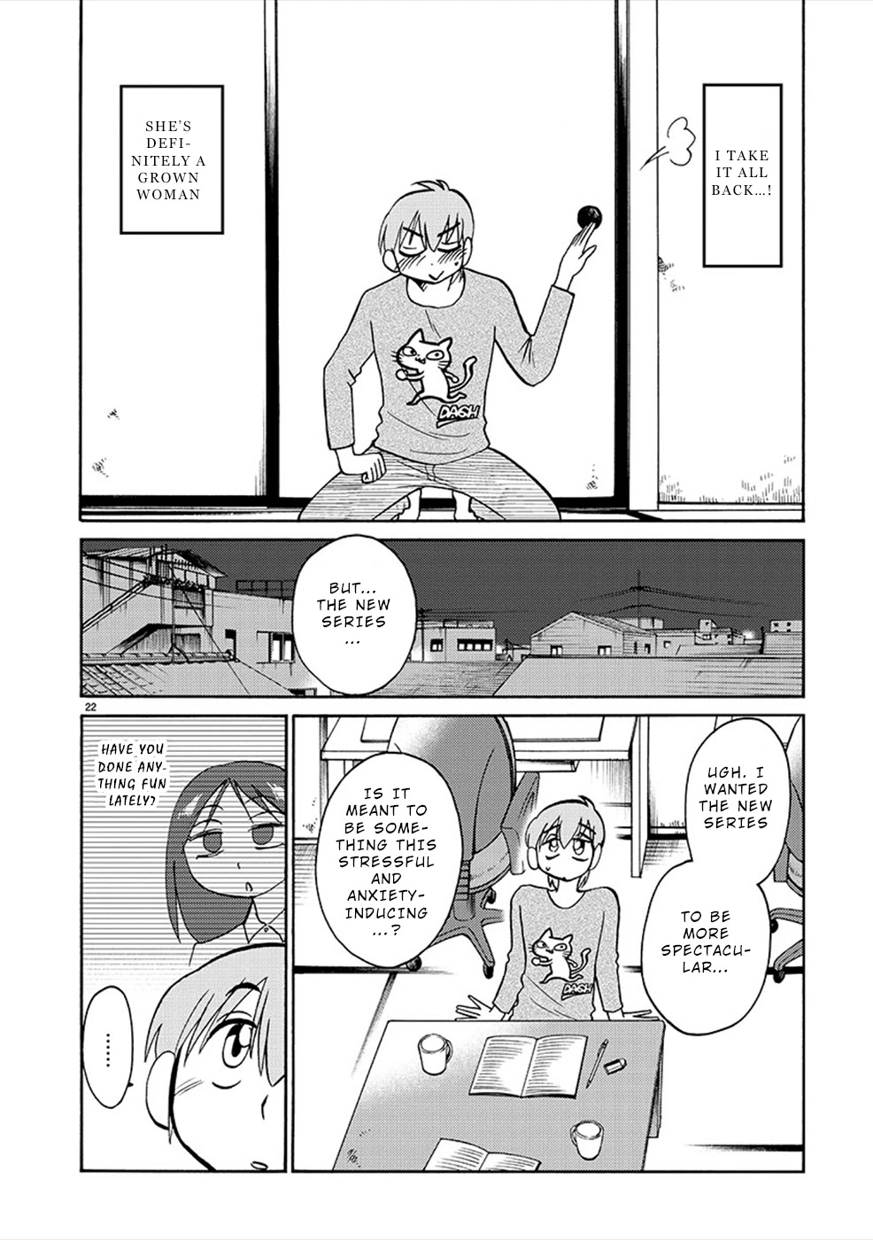 Rakujitsu no Pathos Chapter 82 page 22 - Chapter 82: Is That Black What They Call Gap-Moe?