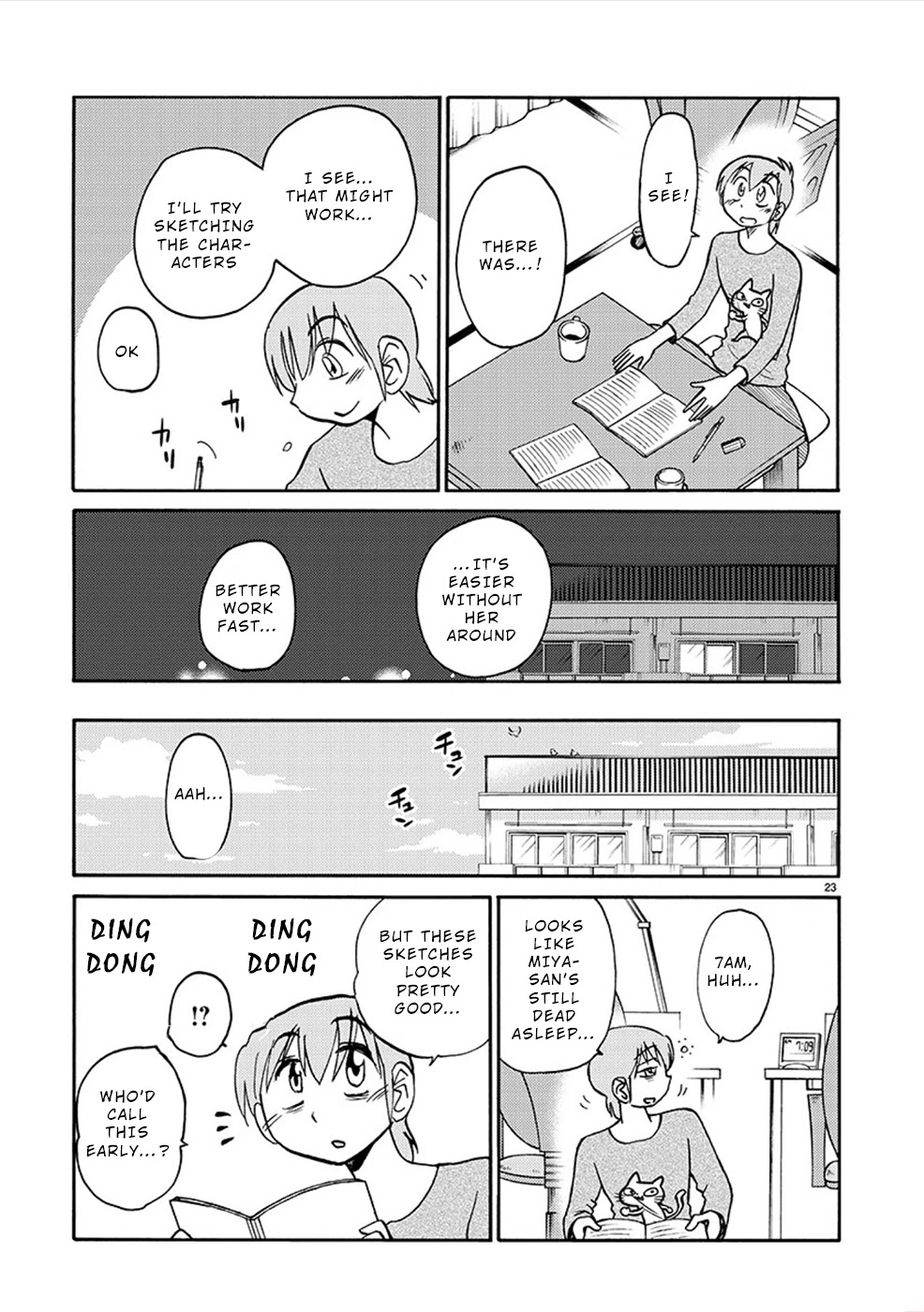 Rakujitsu no Pathos Chapter 82 page 23 - Chapter 82: Is That Black What They Call Gap-Moe?
