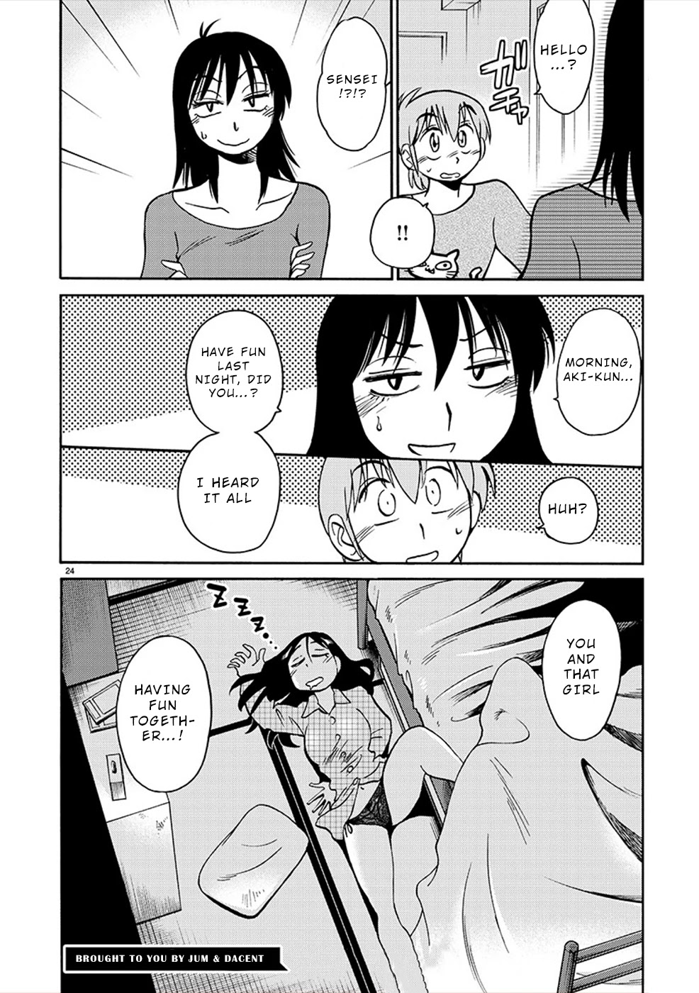 Rakujitsu no Pathos Chapter 82 page 24 - Chapter 82: Is That Black What They Call Gap-Moe?