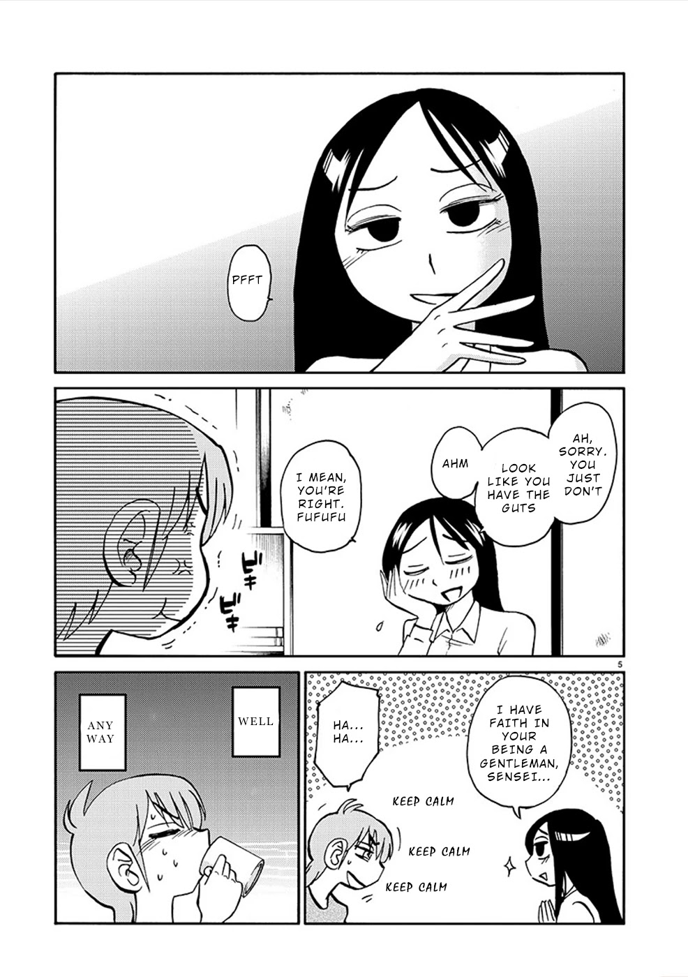Rakujitsu no Pathos Chapter 82 page 5 - Chapter 82: Is That Black What They Call Gap-Moe?