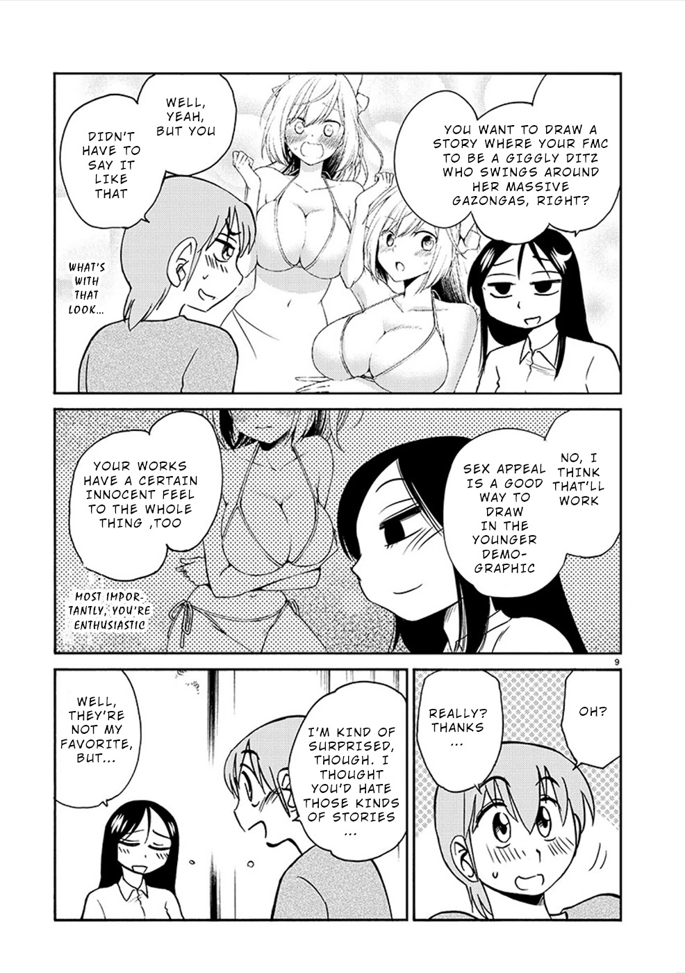 Rakujitsu no Pathos Chapter 82 page 9 - Chapter 82: Is That Black What They Call Gap-Moe?