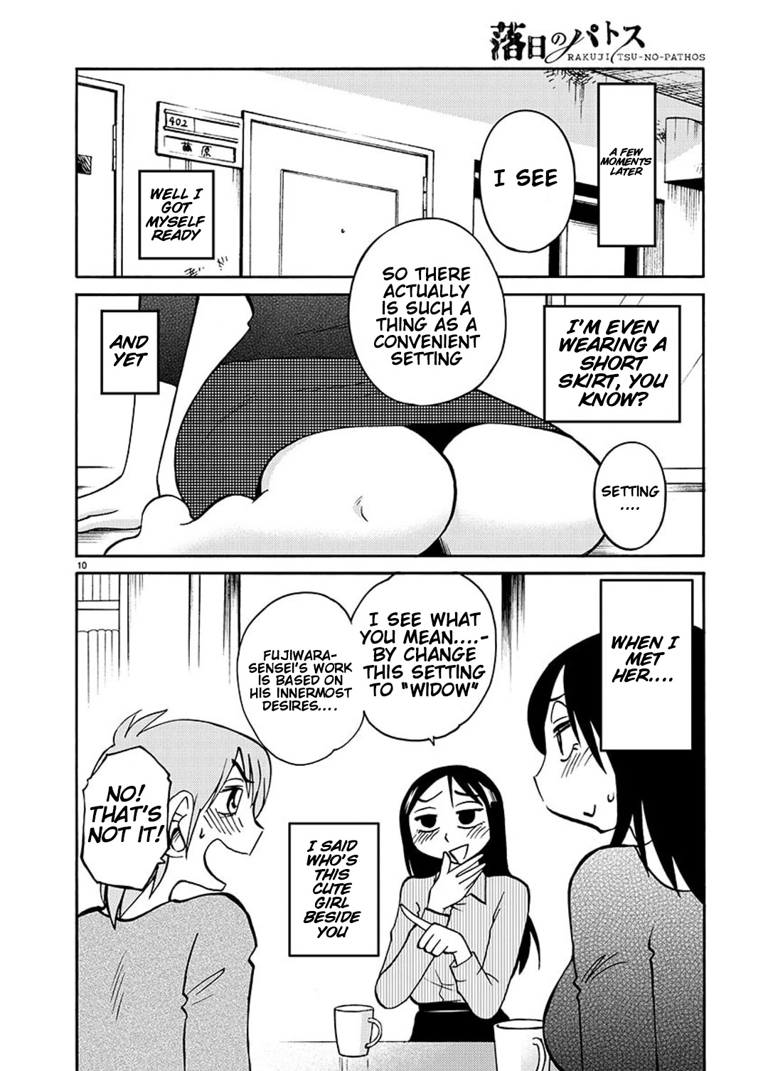 Rakujitsu no Pathos Chapter 84 page 11 - Chapter 84: Are You Tired? Are Those Boobs?