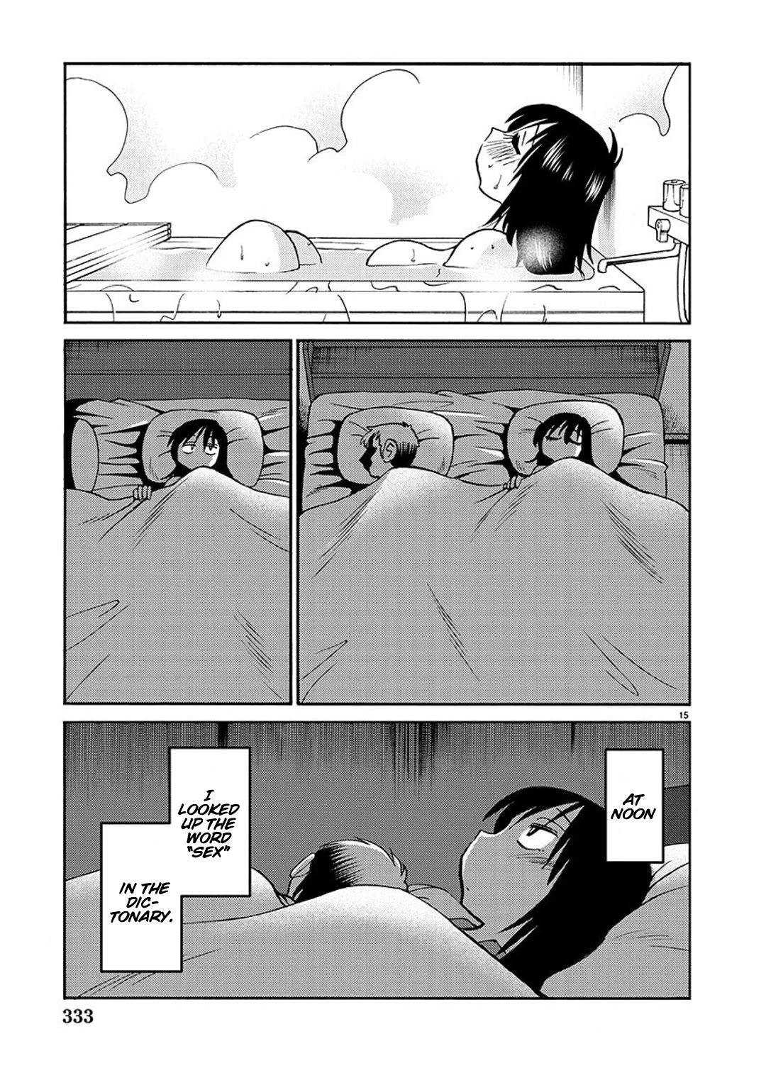 Rakujitsu no Pathos Chapter 88 page 15 - Chapter 88: Did you know that you can have sex without being penerated?