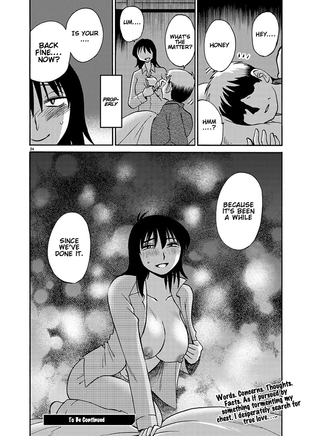Rakujitsu no Pathos Chapter 88 page 24 - Chapter 88: Did you know that you can have sex without being penerated?
